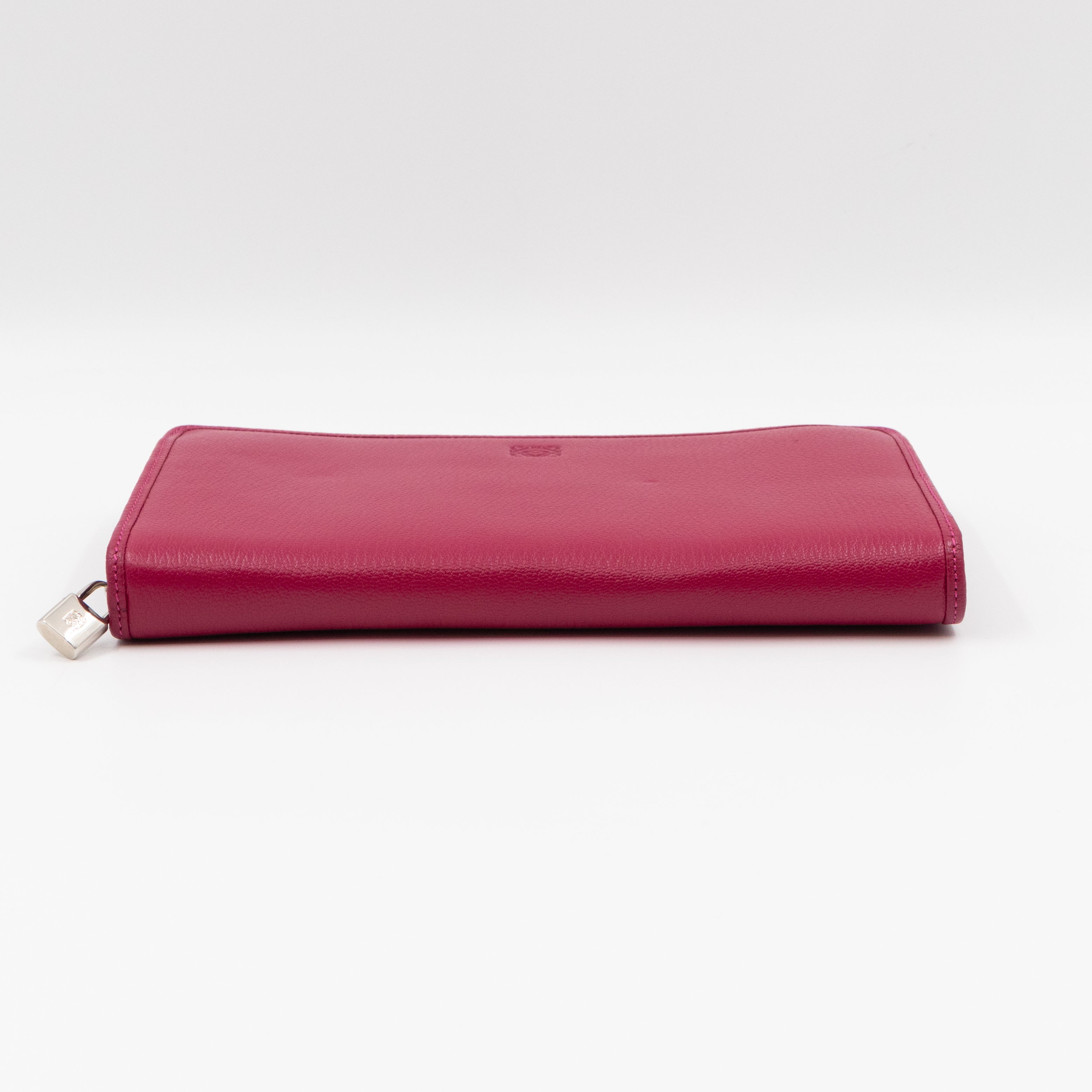 Amazona Zip Around Wallet Fuchsia Leather