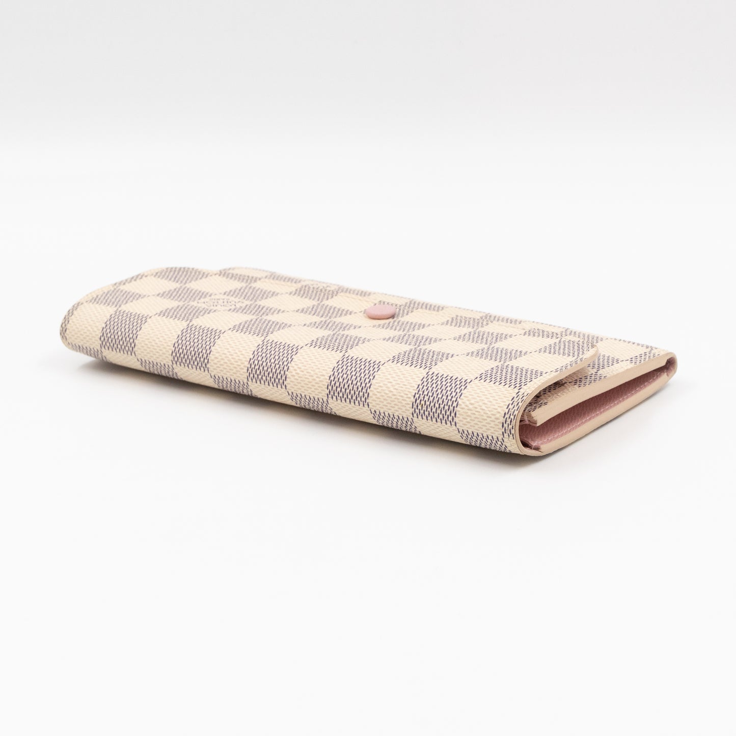 Emilie Wallet Damier Azur Rose Ballerine