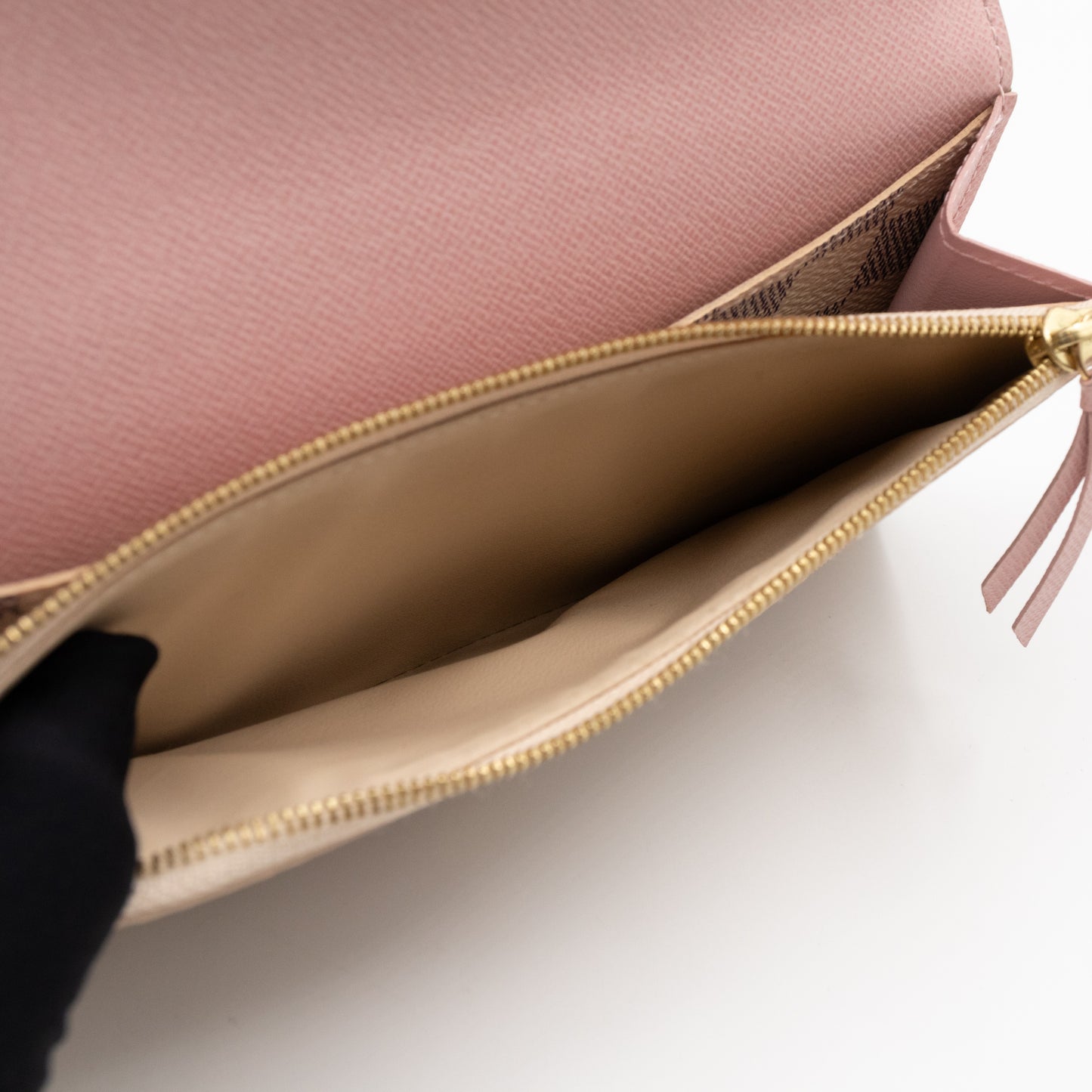 Emilie Wallet Damier Azur Rose Ballerine