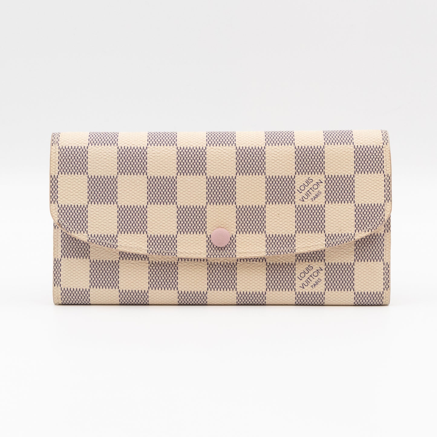 Emilie Wallet Damier Azur Rose Ballerine