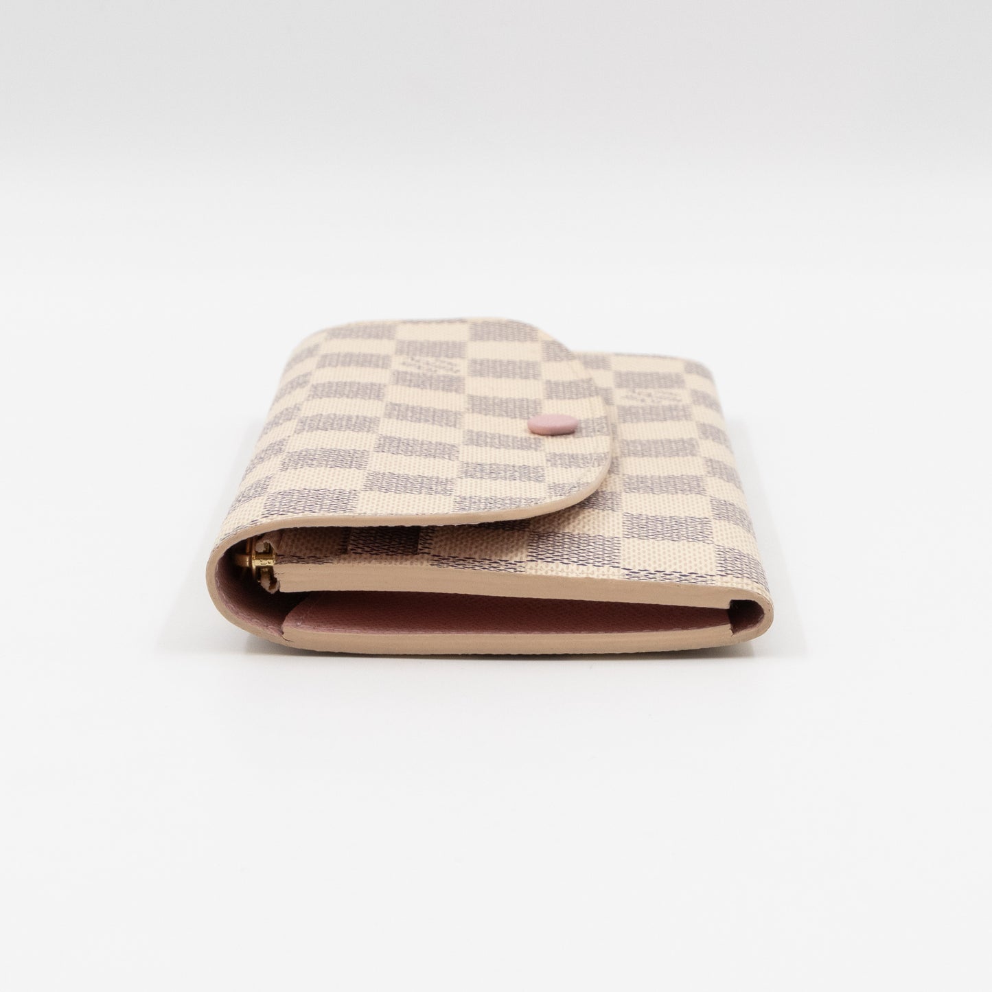 Emilie Wallet Damier Azur Rose Ballerine