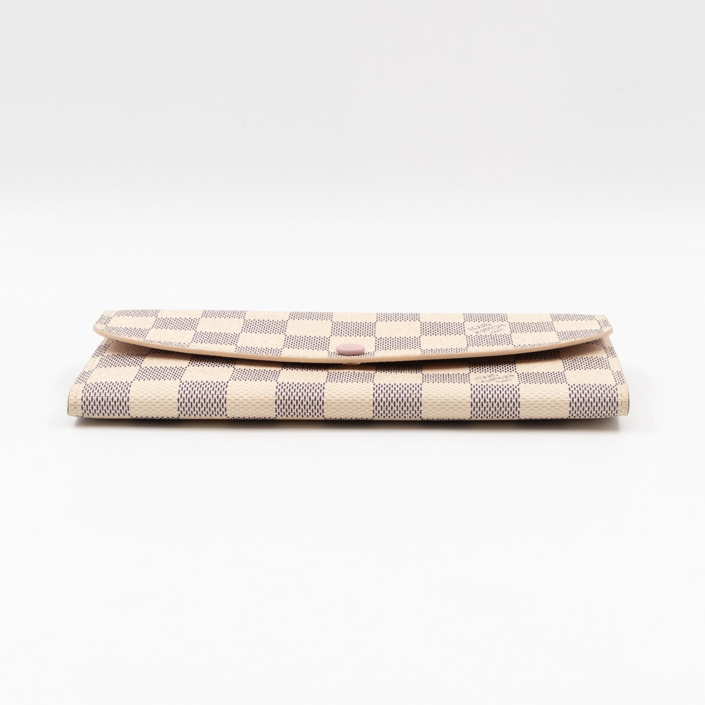 Emilie Wallet Damier Azur Rose Ballerine