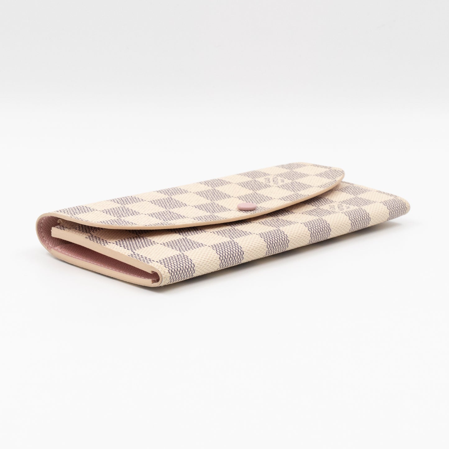 Emilie Wallet Damier Azur Rose Ballerine
