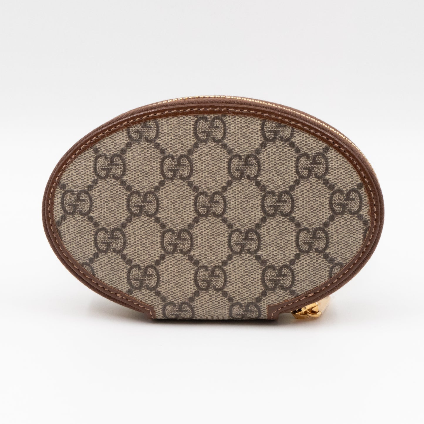 Horsebit 1955 Coin Case Oval Round GG Supreme Brown