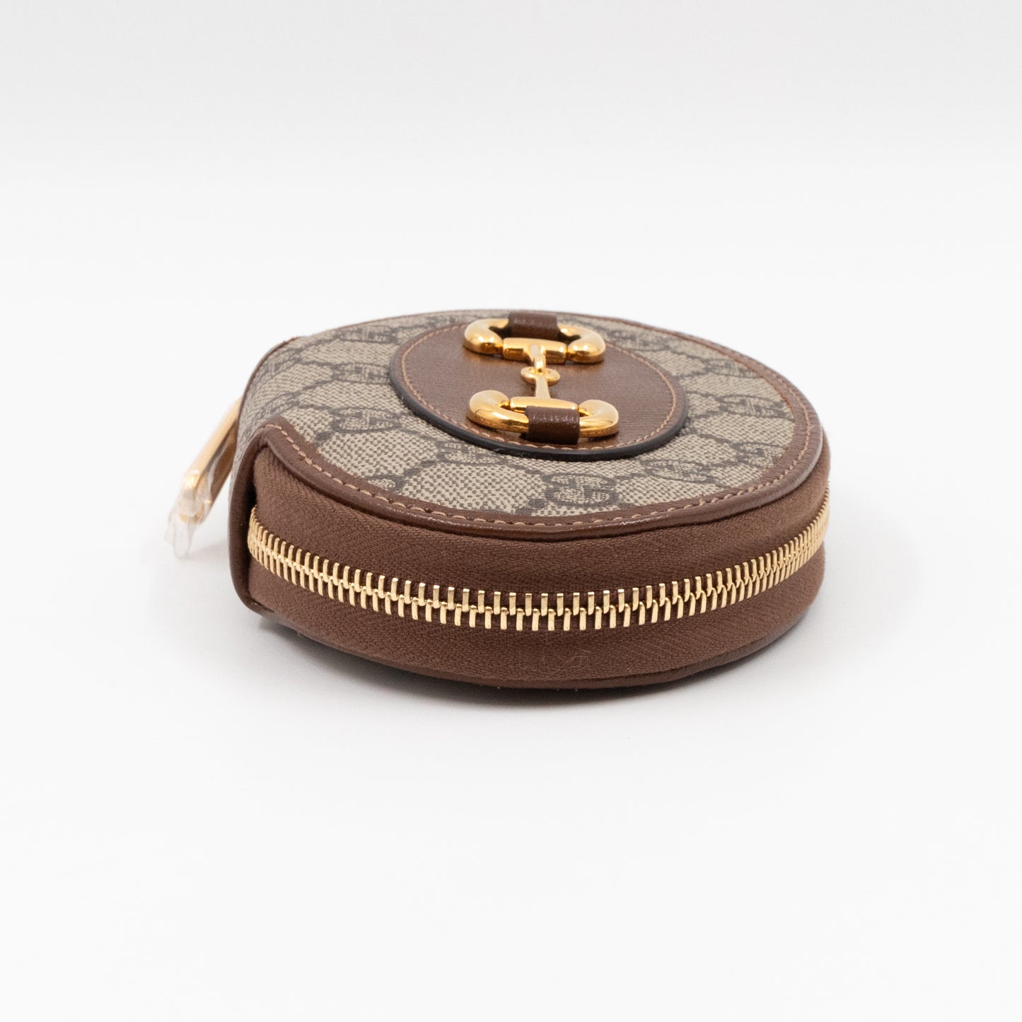 Horsebit 1955 Coin Case Oval Round GG Supreme Brown