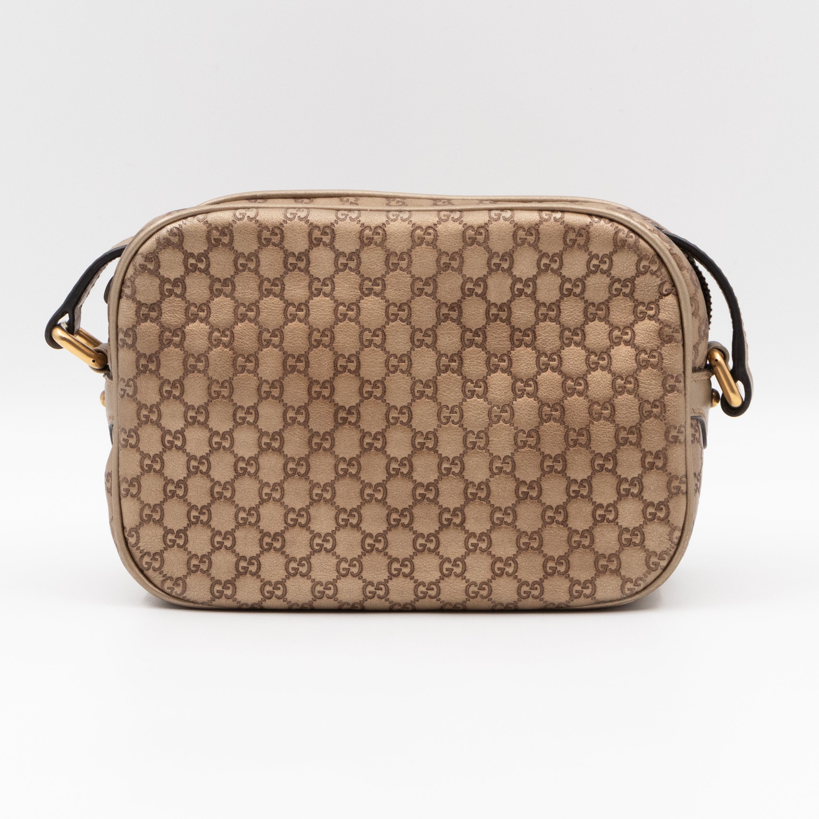 Sunshine Disco Crossbody Bag Micro Guccissima Champagne