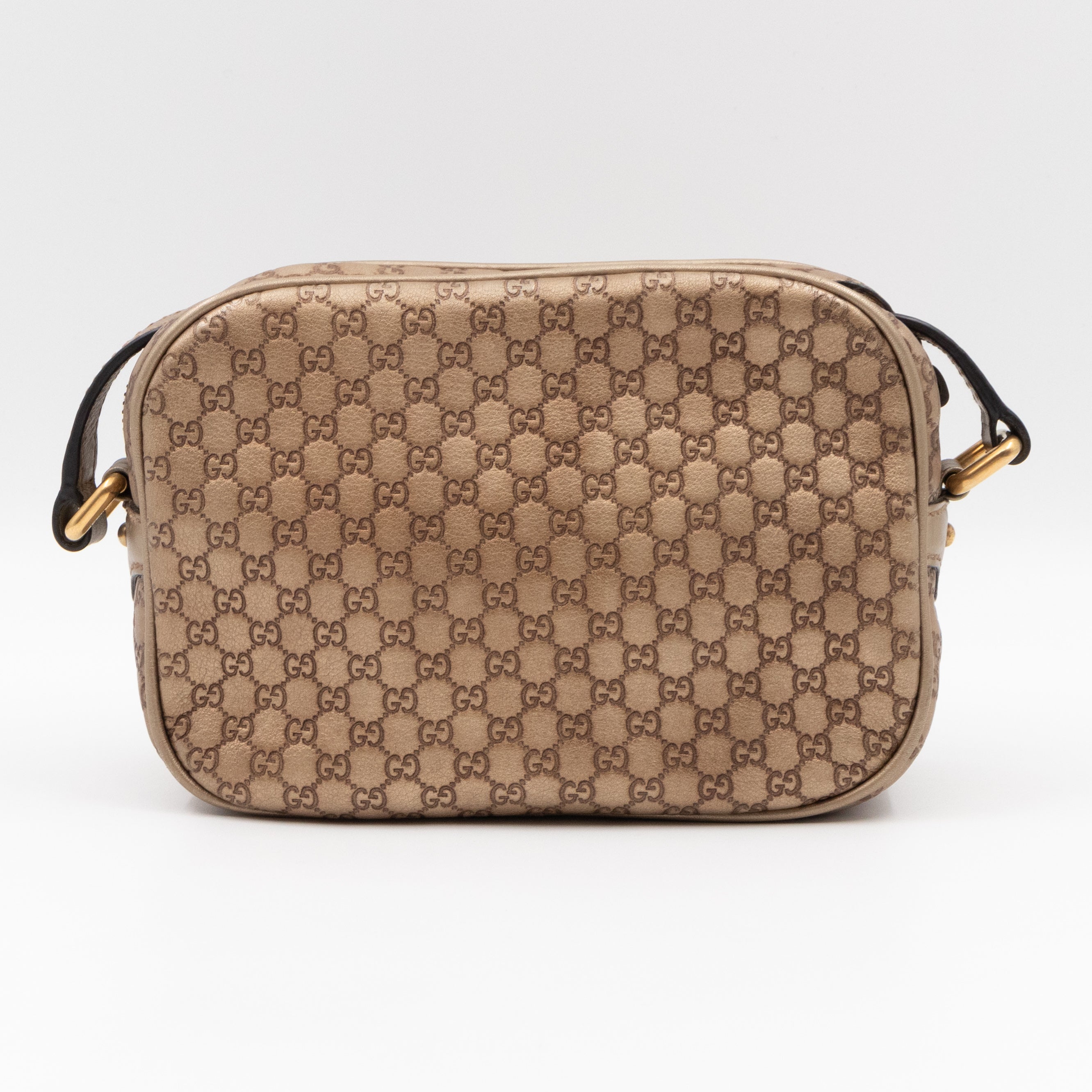 Sunshine Disco Crossbody Bag Micro Guccissima Champagne
