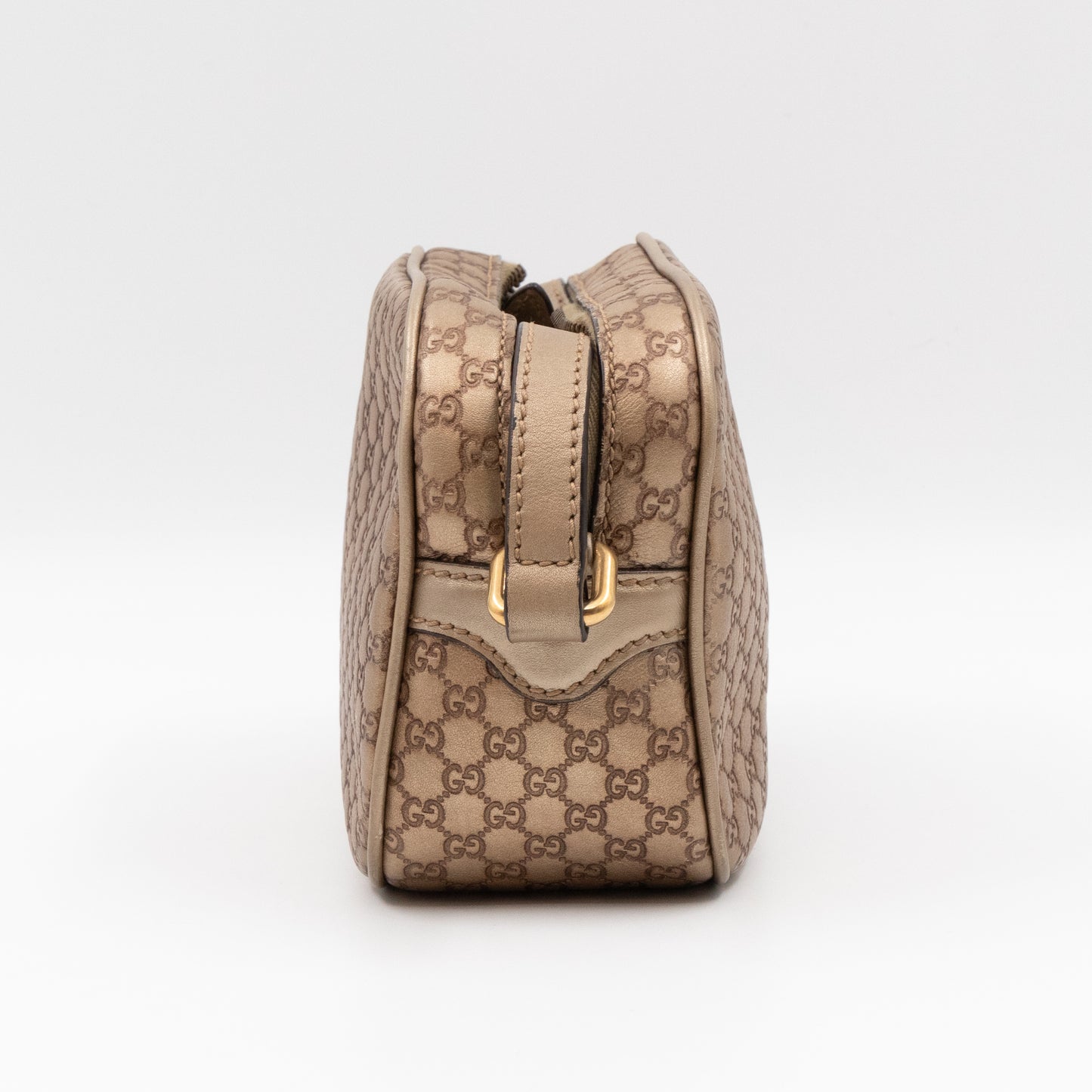 Sunshine Disco Crossbody Bag Micro Guccissima Champagne