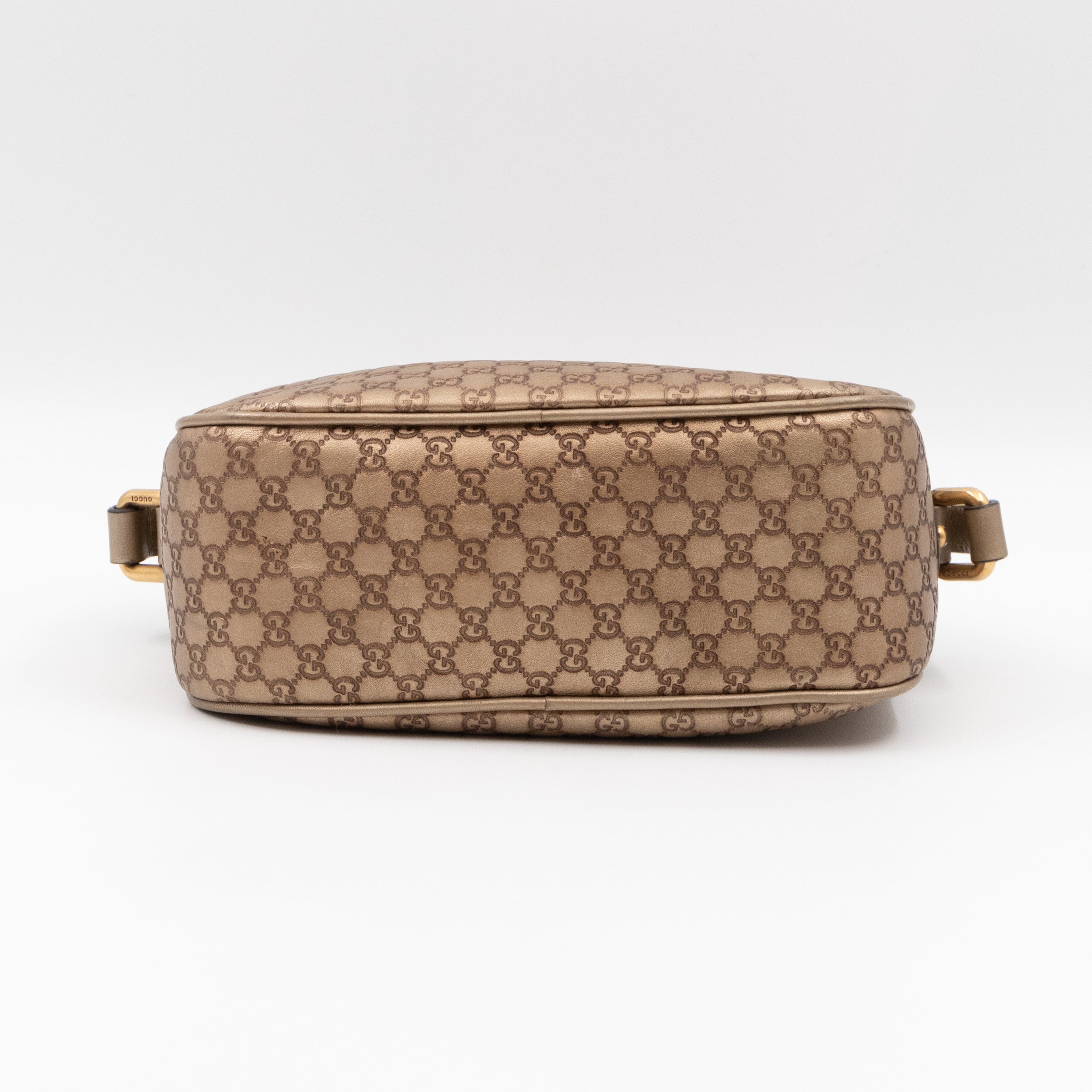 Sunshine Disco Crossbody Bag Micro Guccissima Champagne