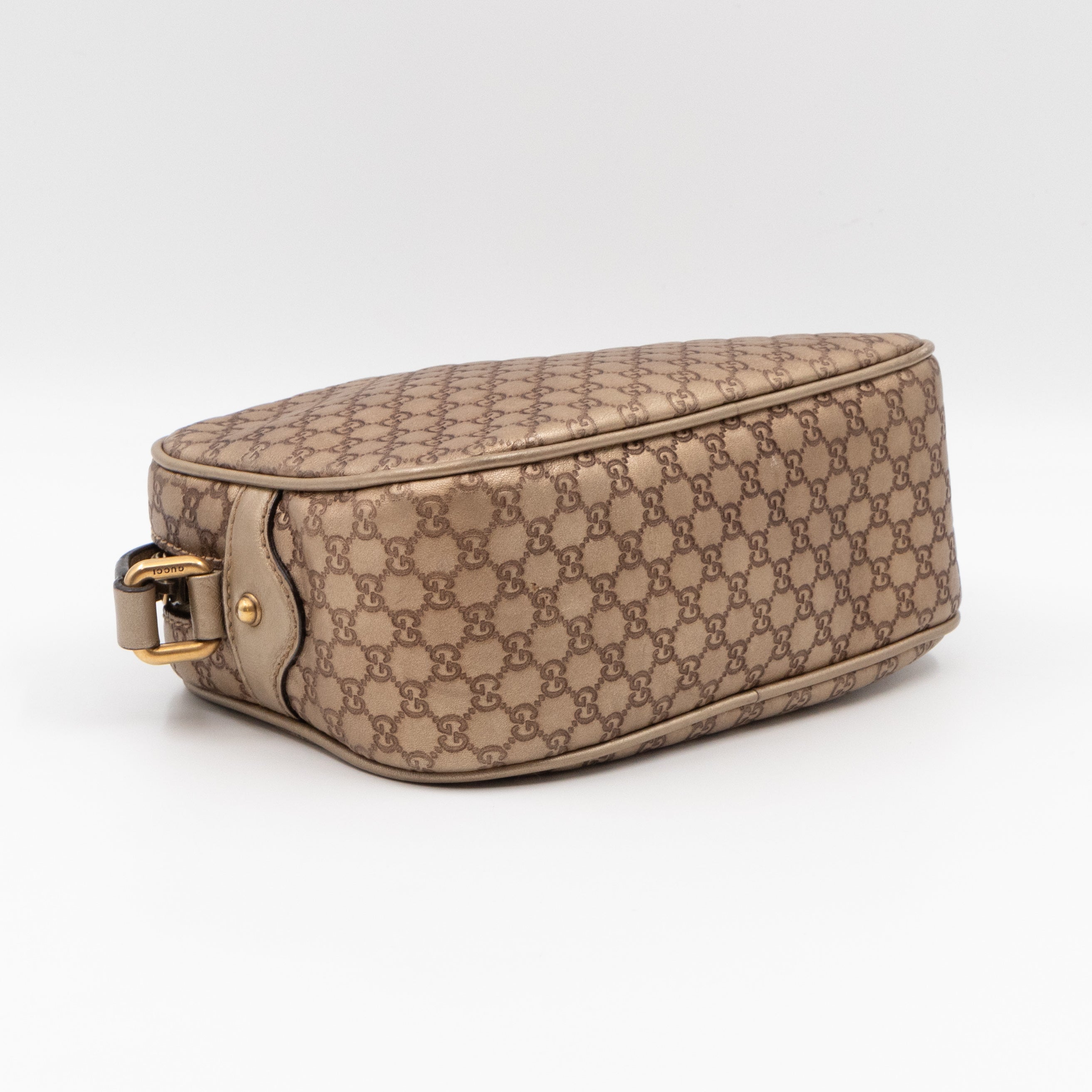 Sunshine Disco Crossbody Bag Micro Guccissima Champagne