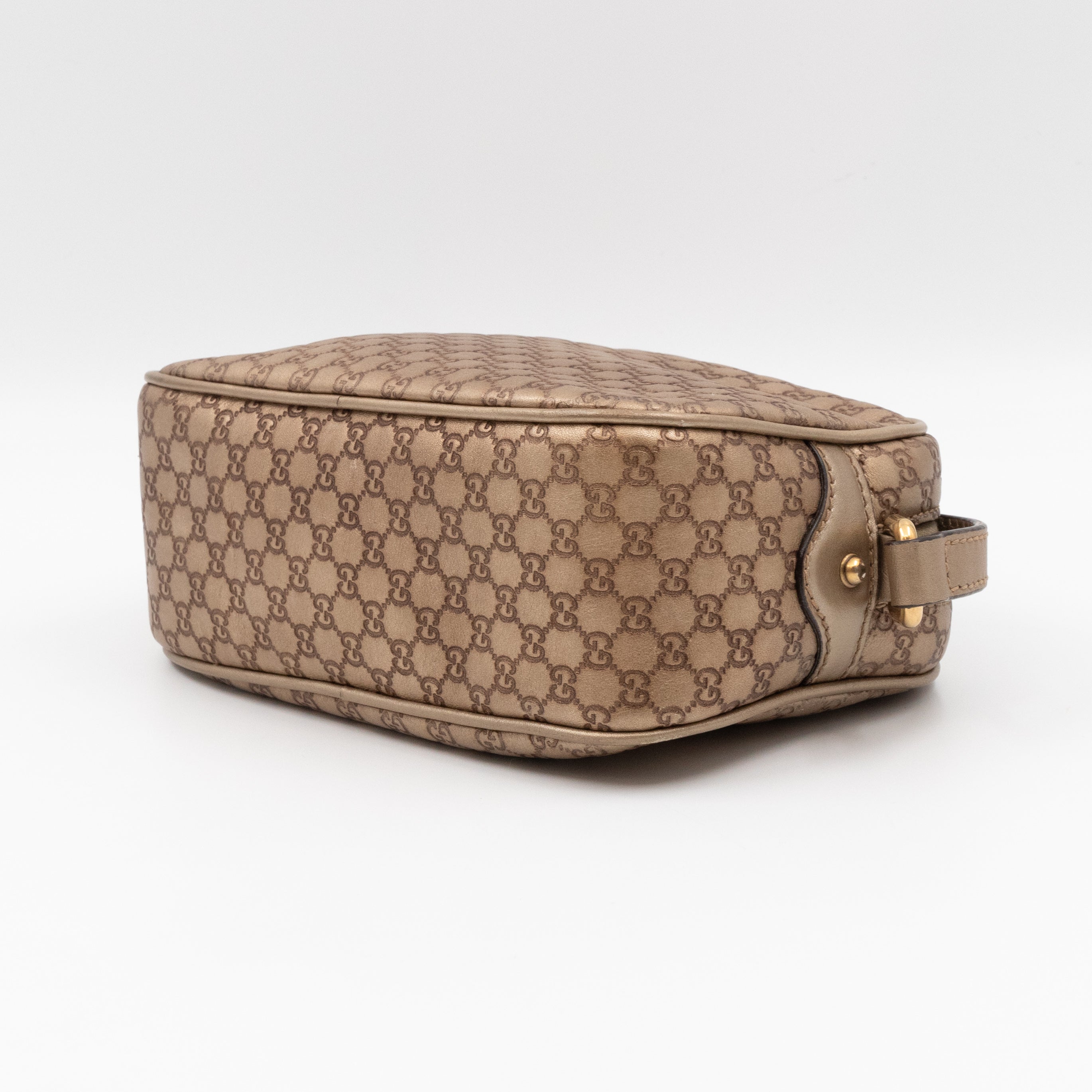 Sunshine Disco Crossbody Bag Micro Guccissima Champagne