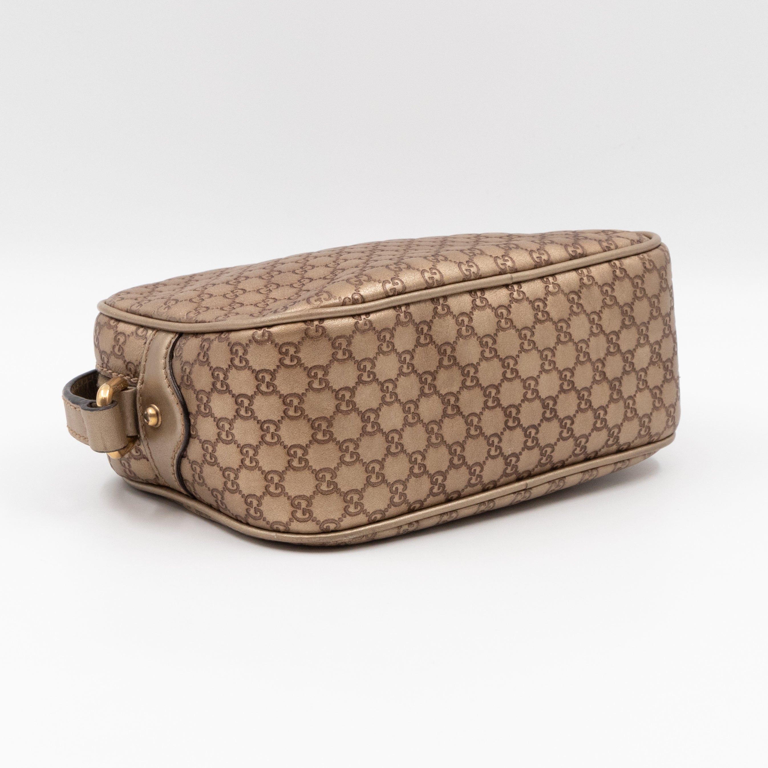 Sunshine Disco Crossbody Bag Micro Guccissima Champagne