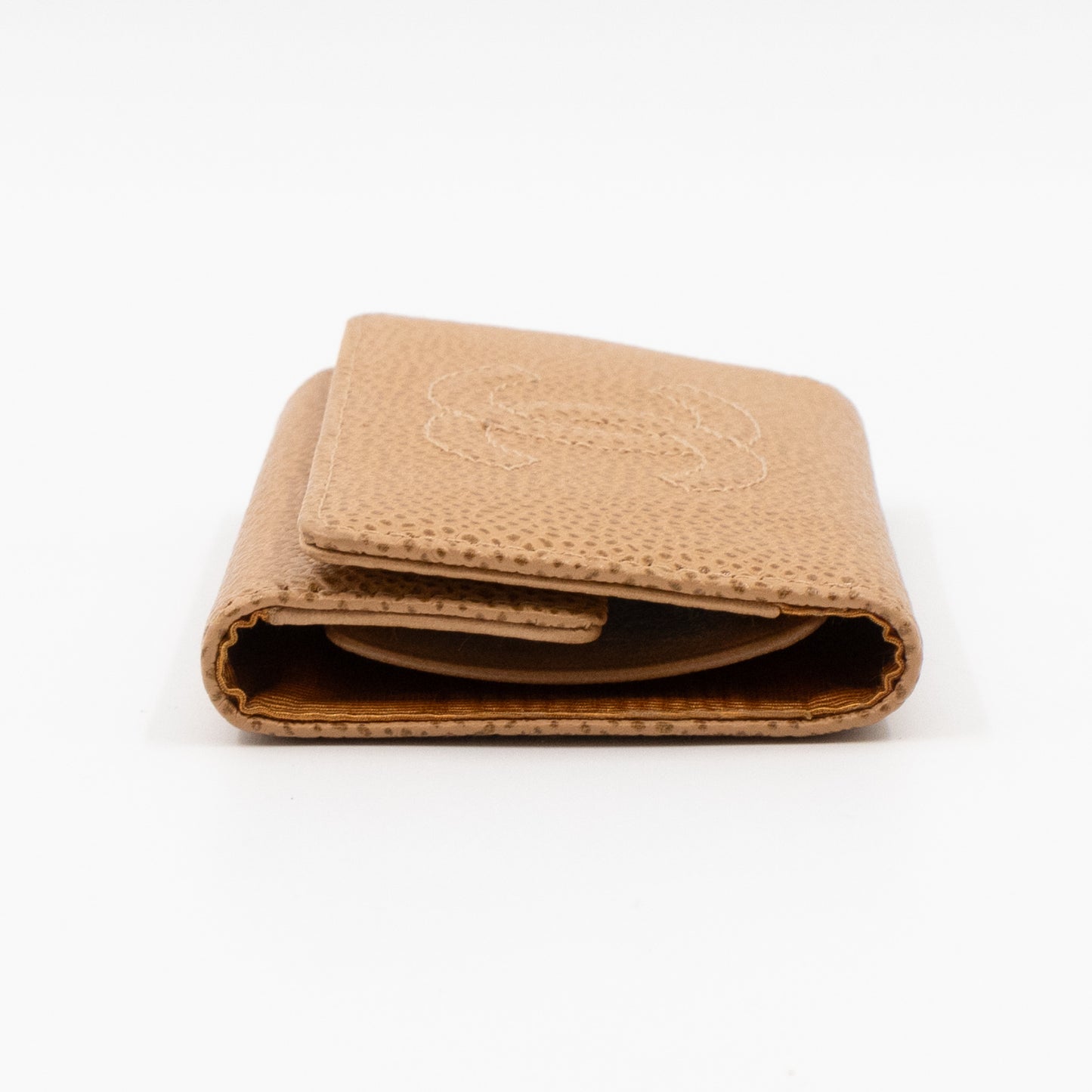 Timeless 6 Ring Key Case Camel Caviar
