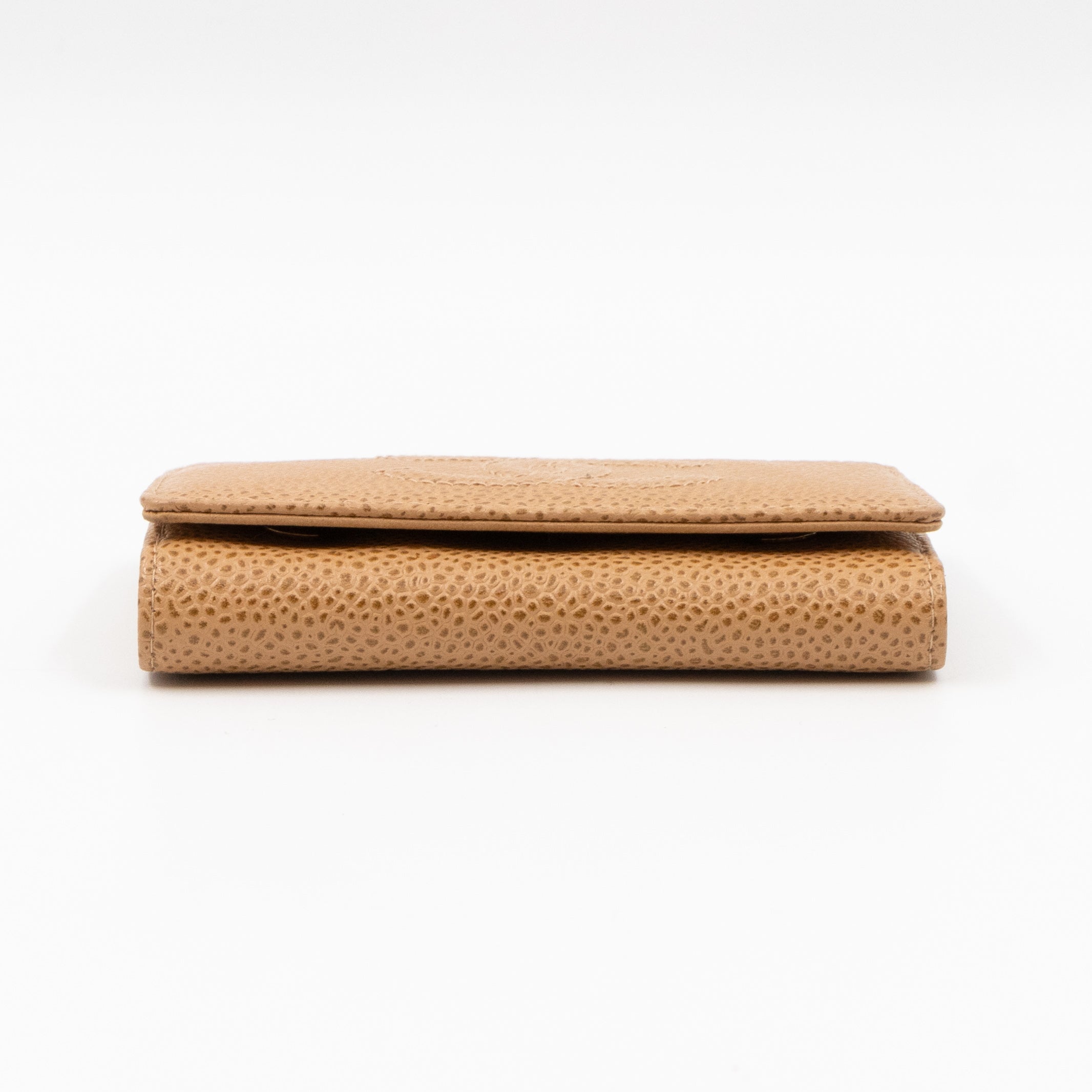 Timeless 6 Ring Key Case Camel Caviar