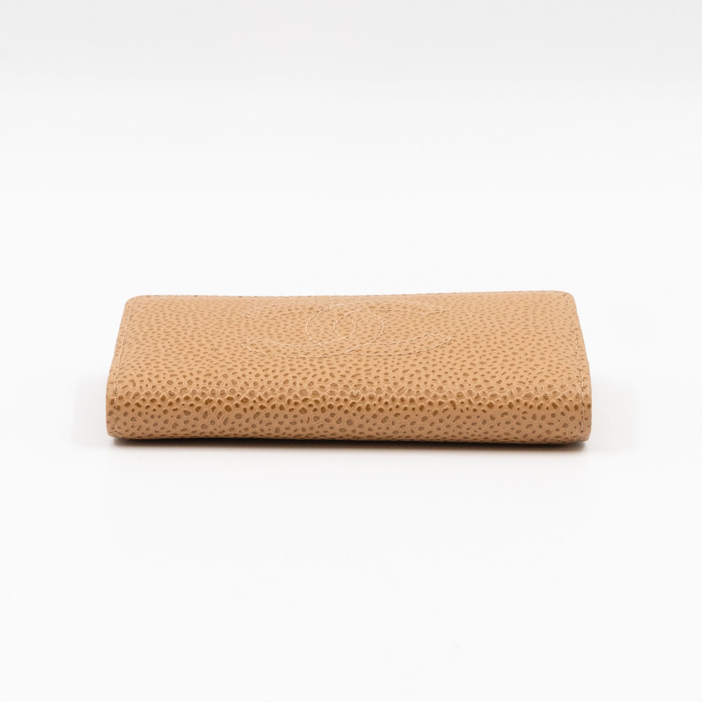 Timeless 6 Ring Key Case Camel Caviar