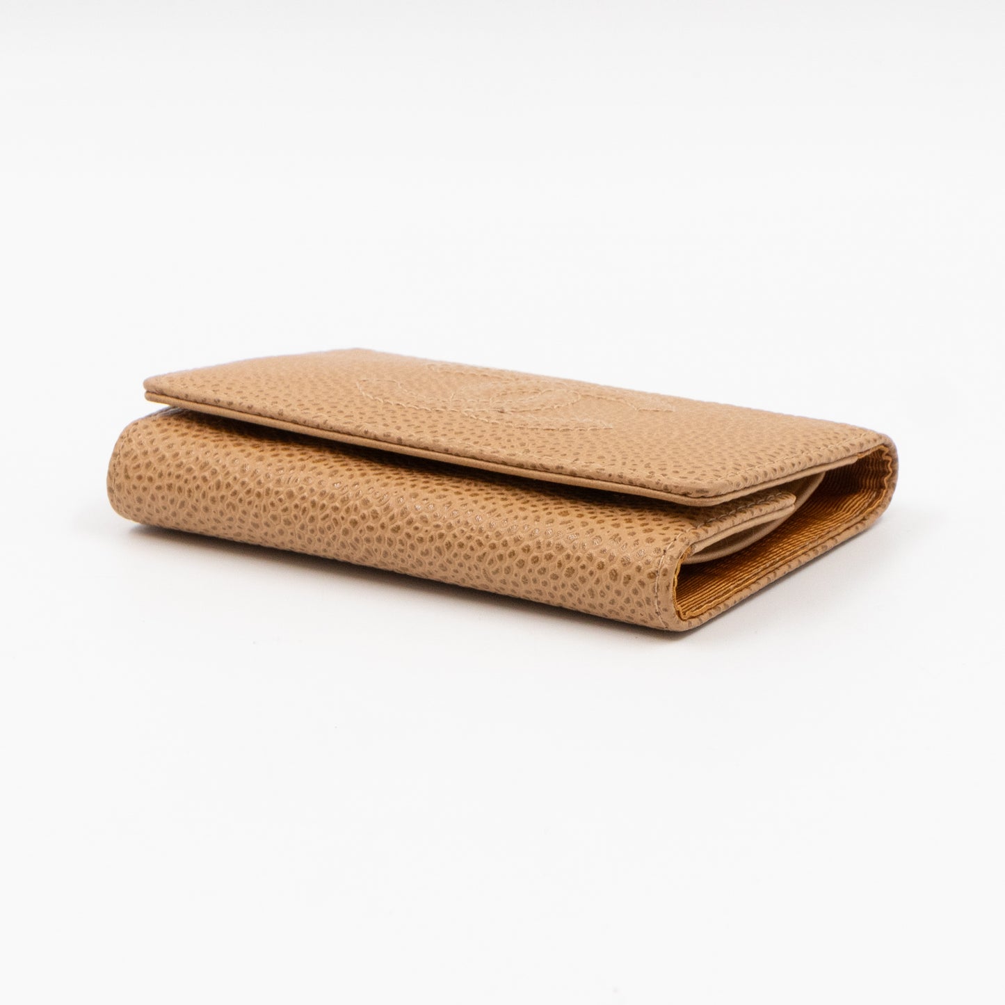 Timeless 6 Ring Key Case Camel Caviar