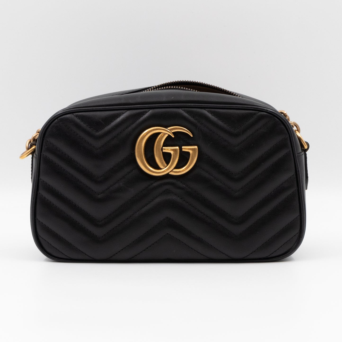 GG Marmont Small Black Leather