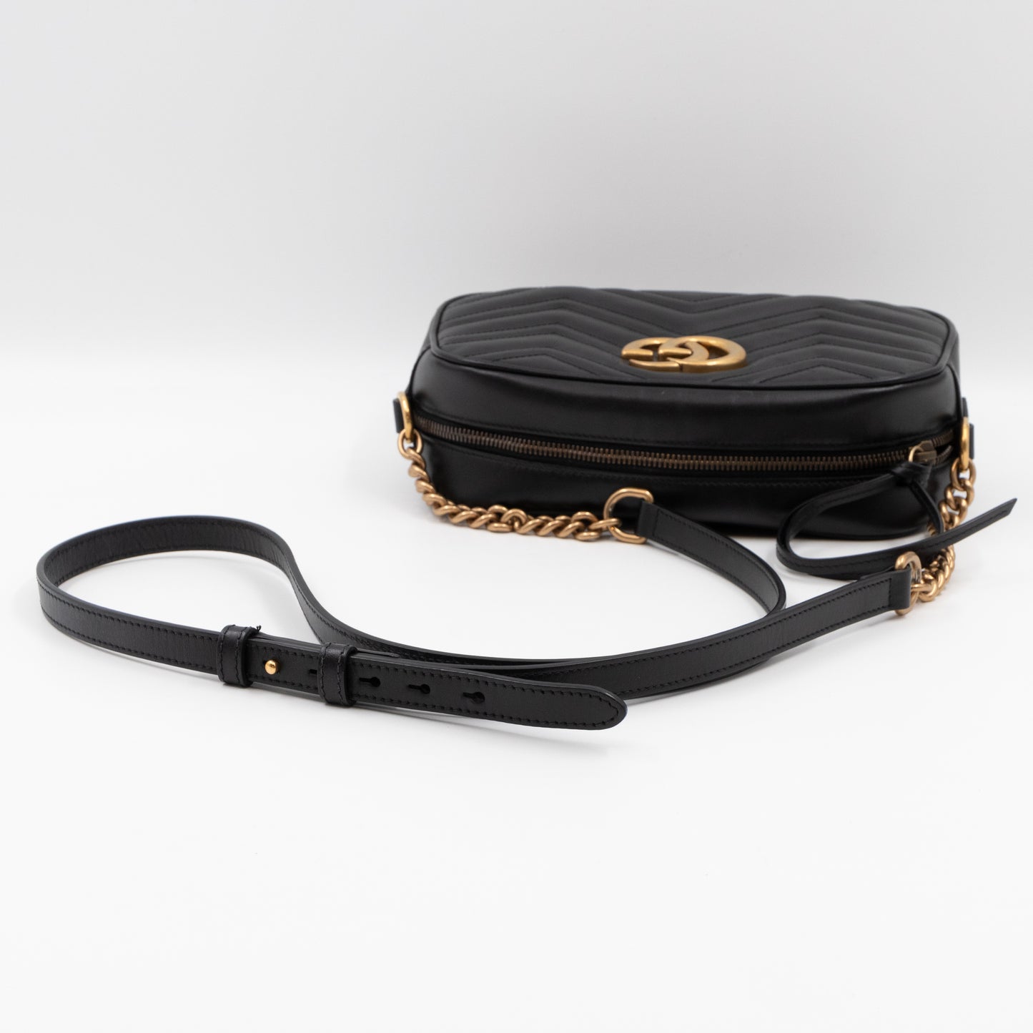 GG Marmont Small Black Leather