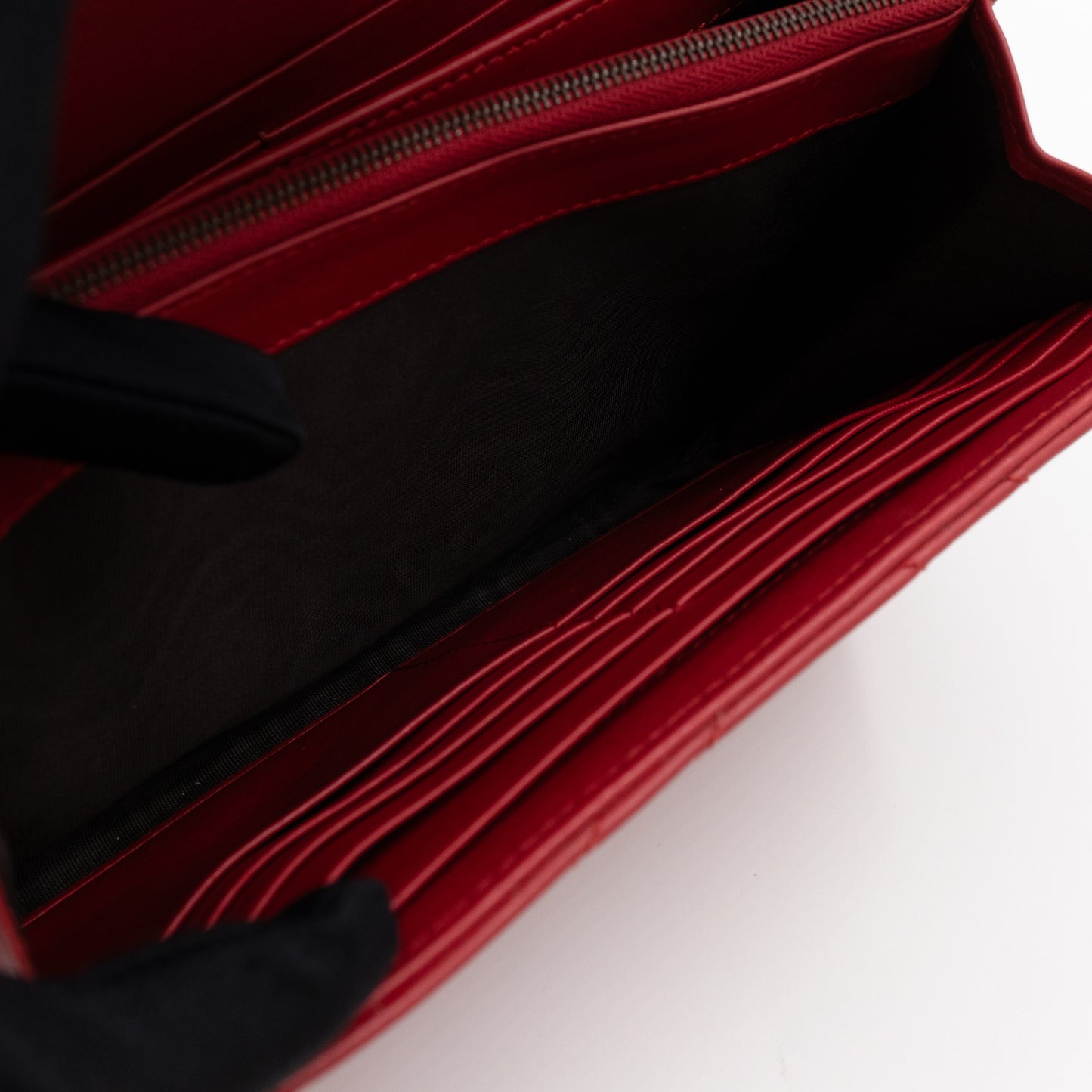 GG Marmont Matelasse Chain Wallet Red Leather