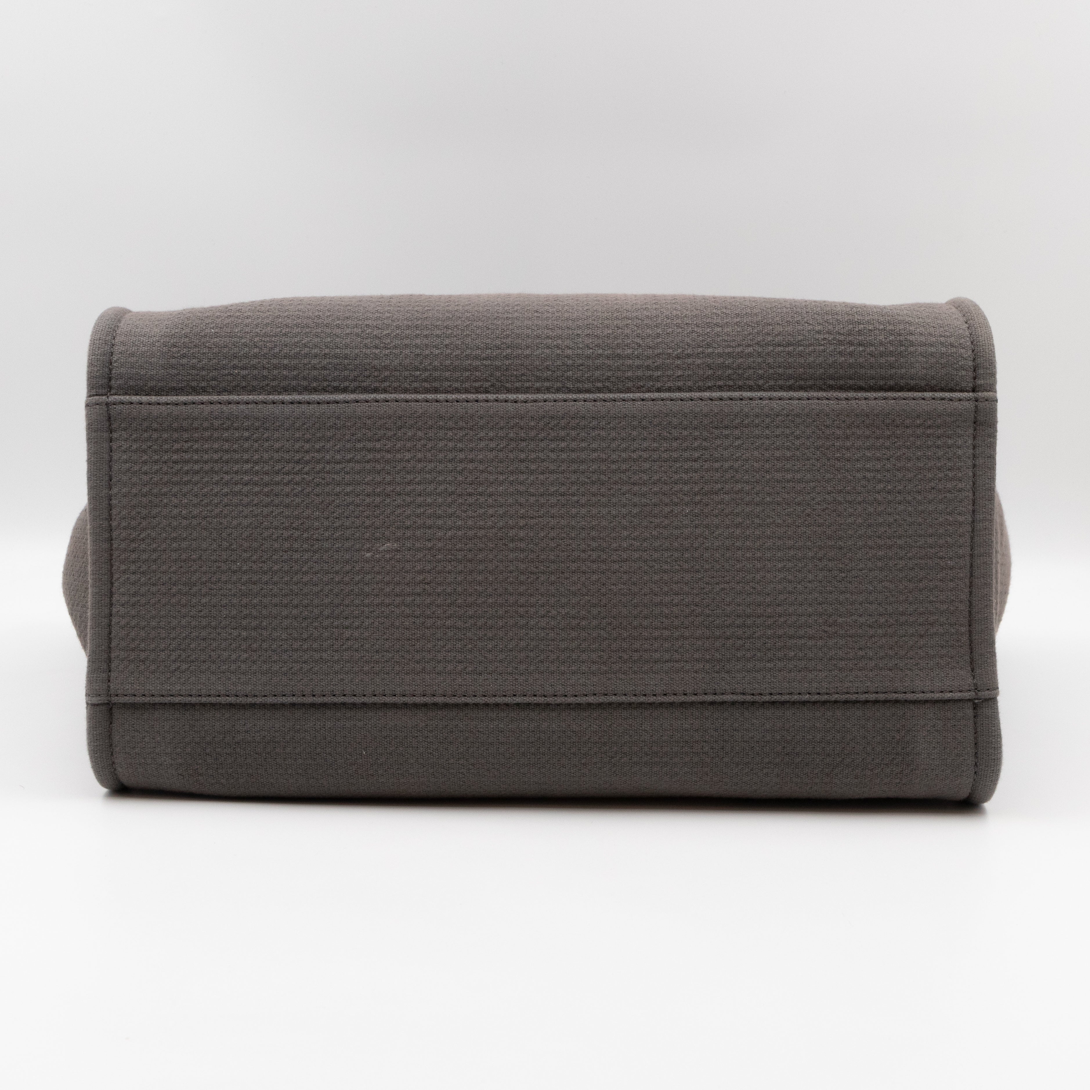 Deauville Fabric Large Tote with Pouch Grey Canvas