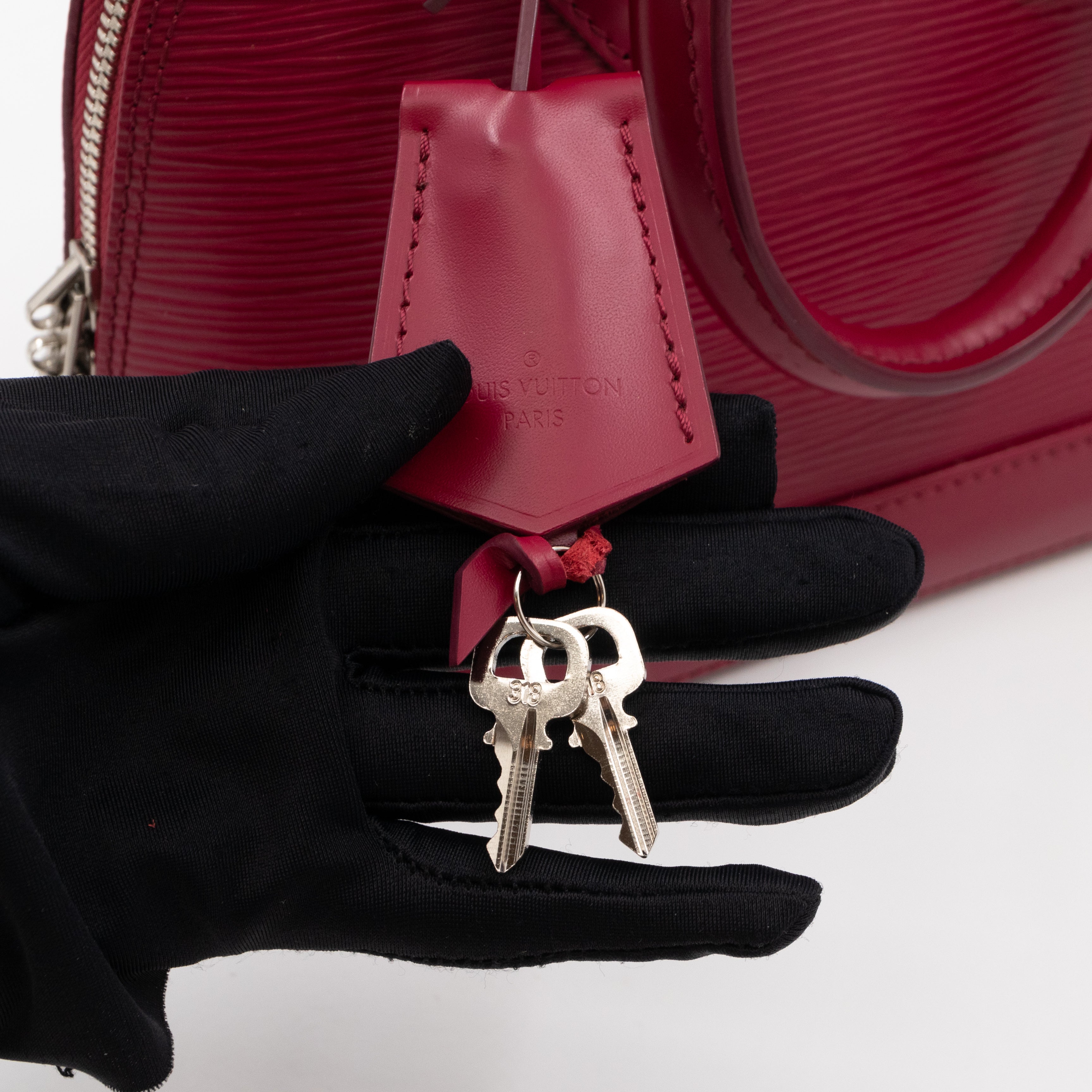 Alma BB Epi Leather Fuchsia