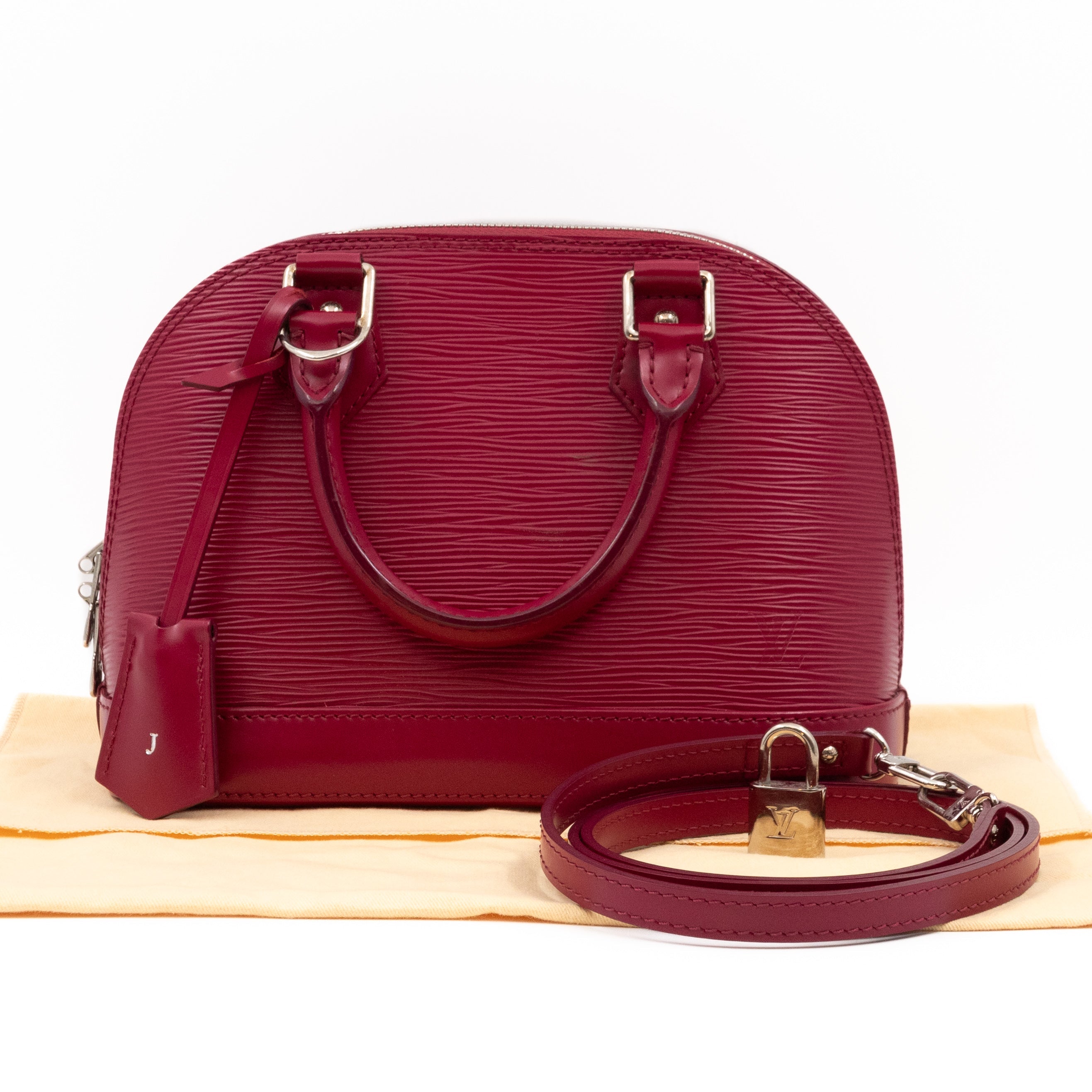 Alma BB Epi Leather Fuchsia