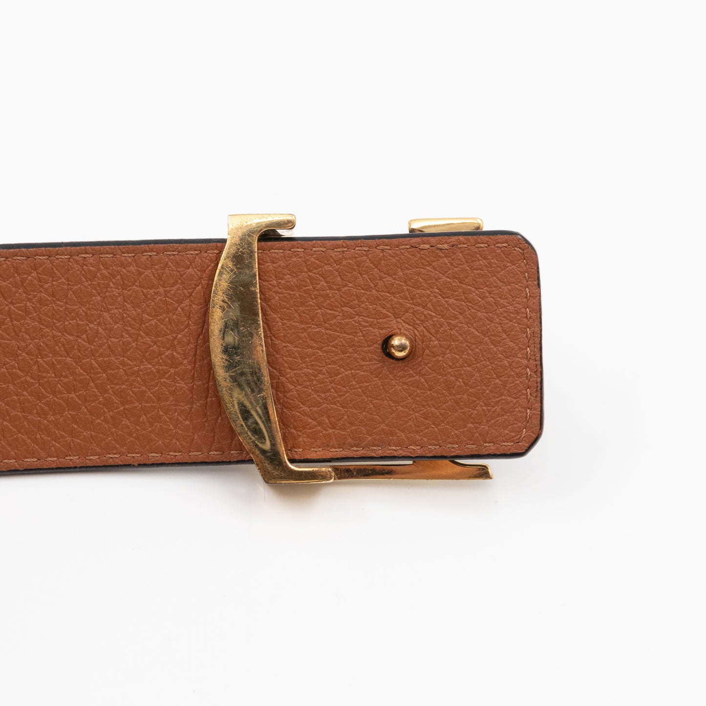 LV Initiales Belt 40 mm 100 cm Black Taurillon Leather