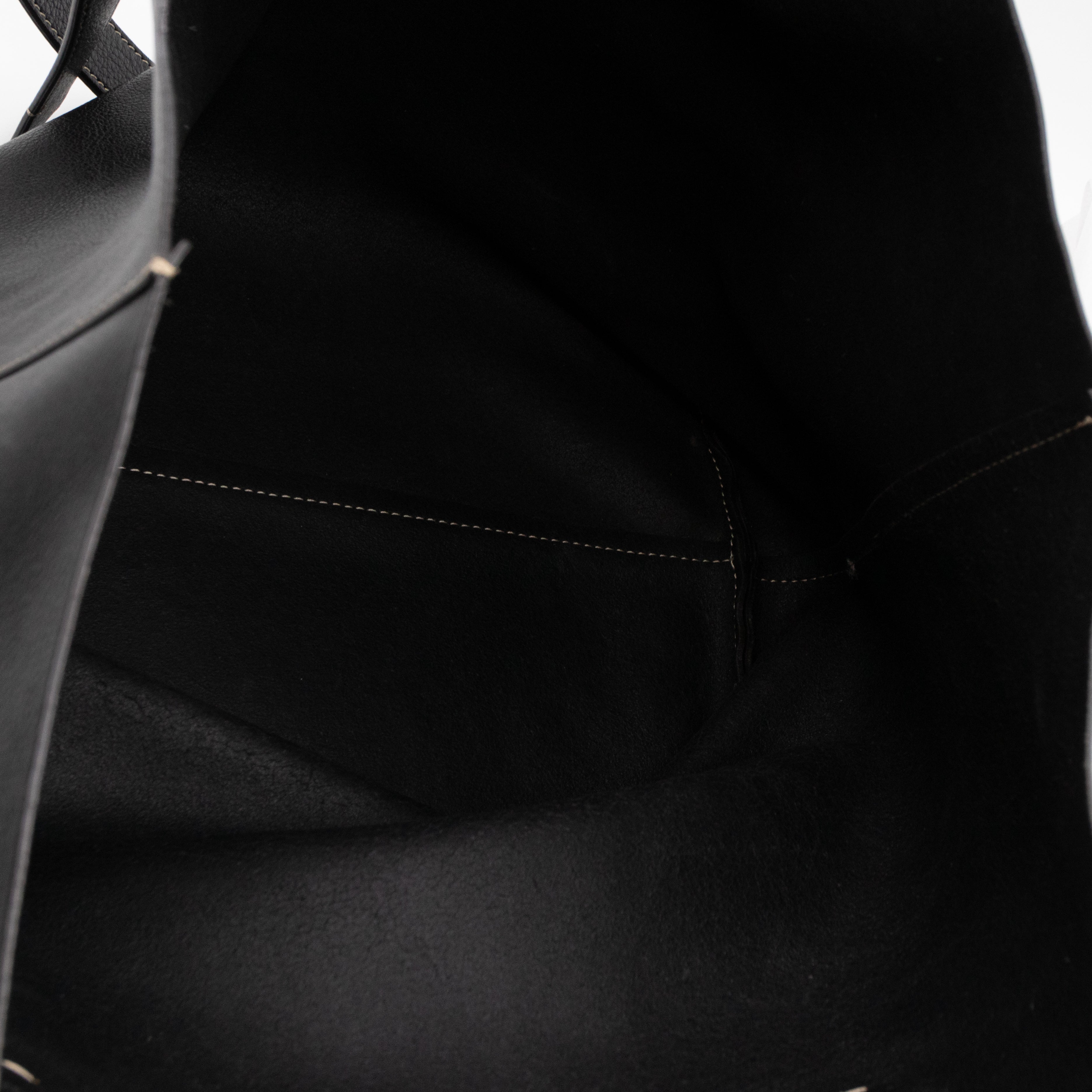 Darryl Tote Bag Black Leather