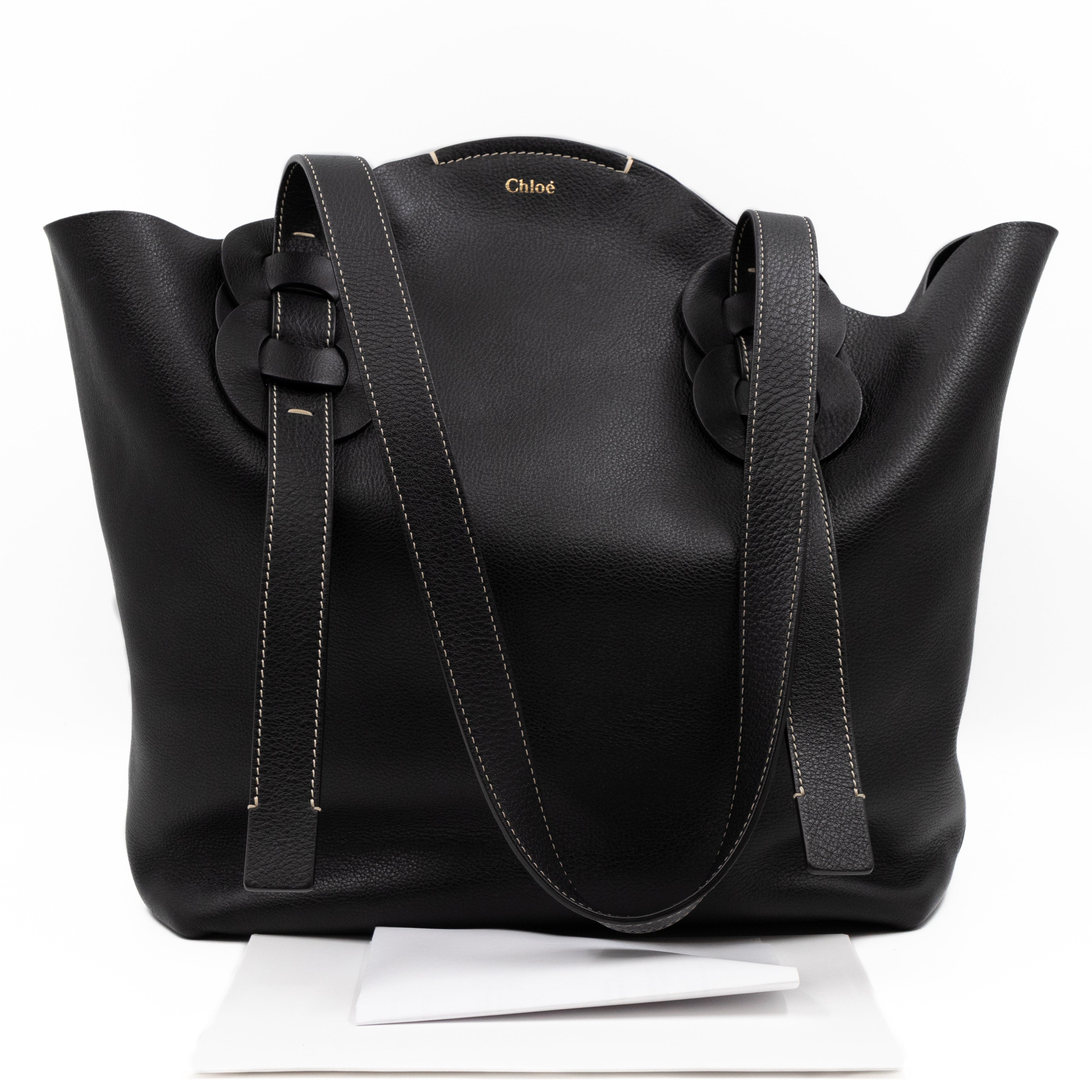 Darryl Tote Bag Black Leather