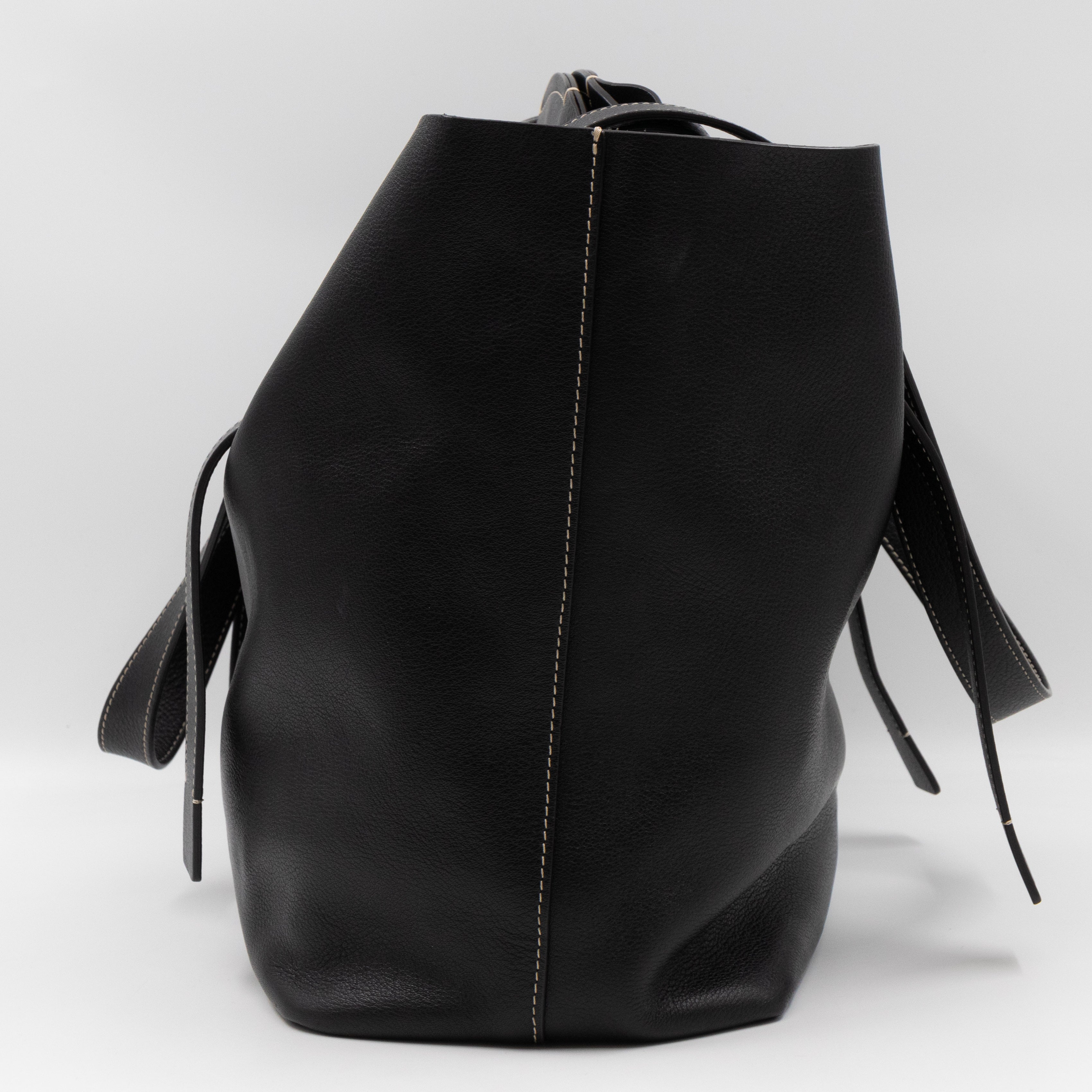 Darryl Tote Bag Black Leather