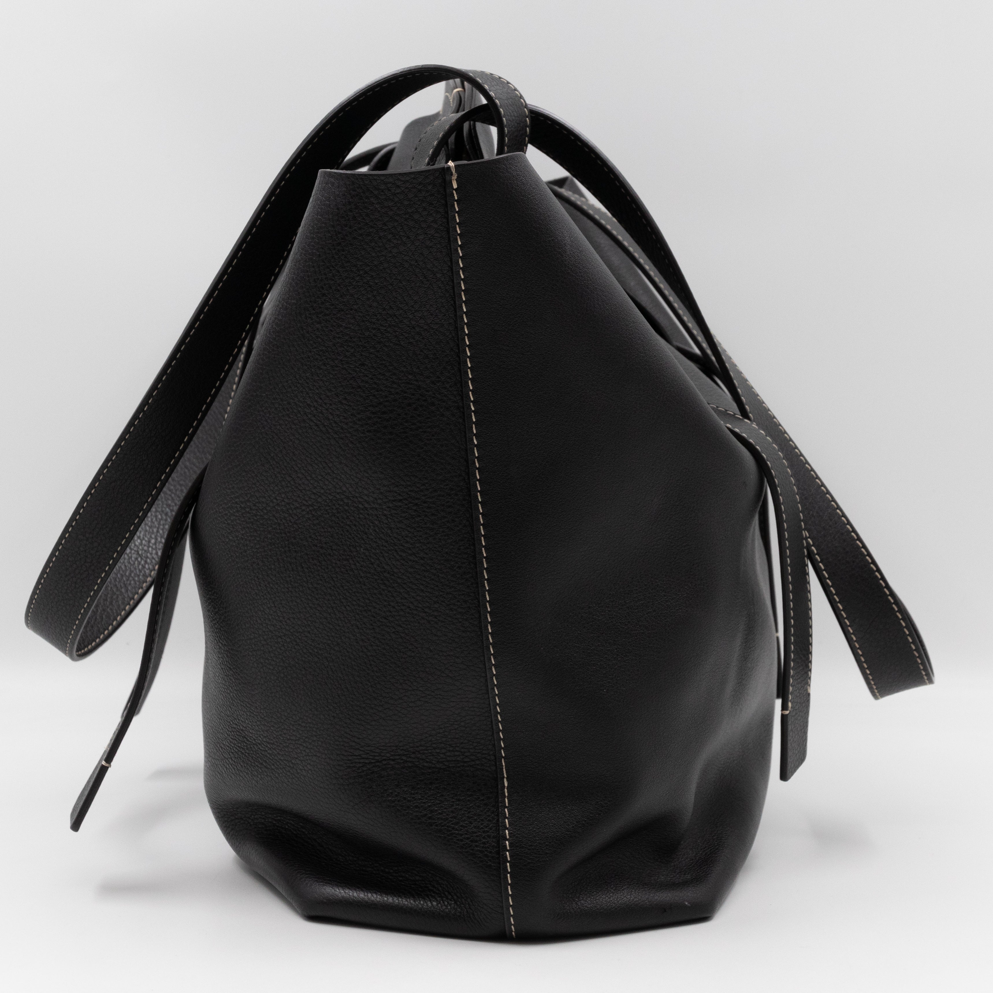 Darryl Tote Bag Black Leather