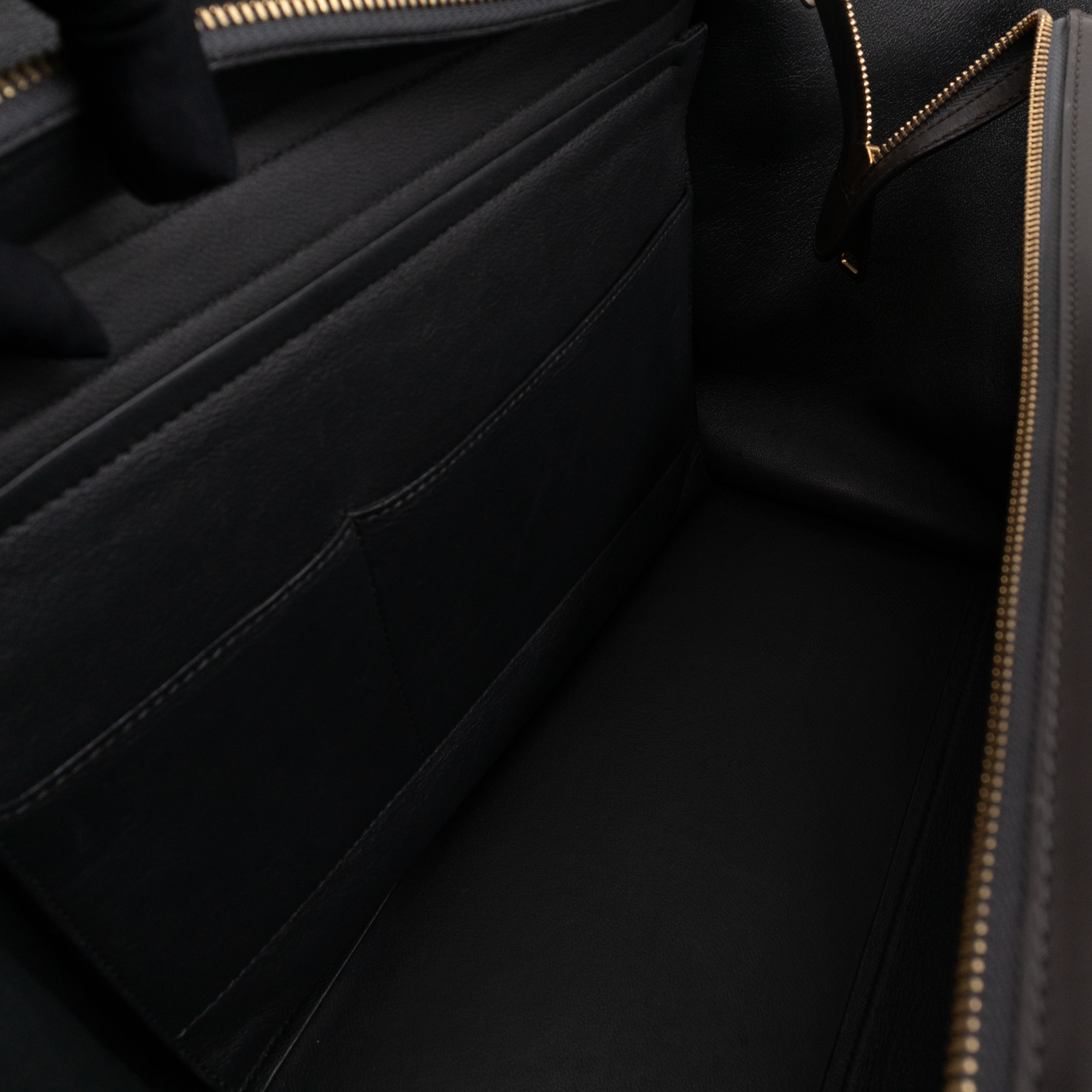 Trapeze Medium Brown & Black Leather