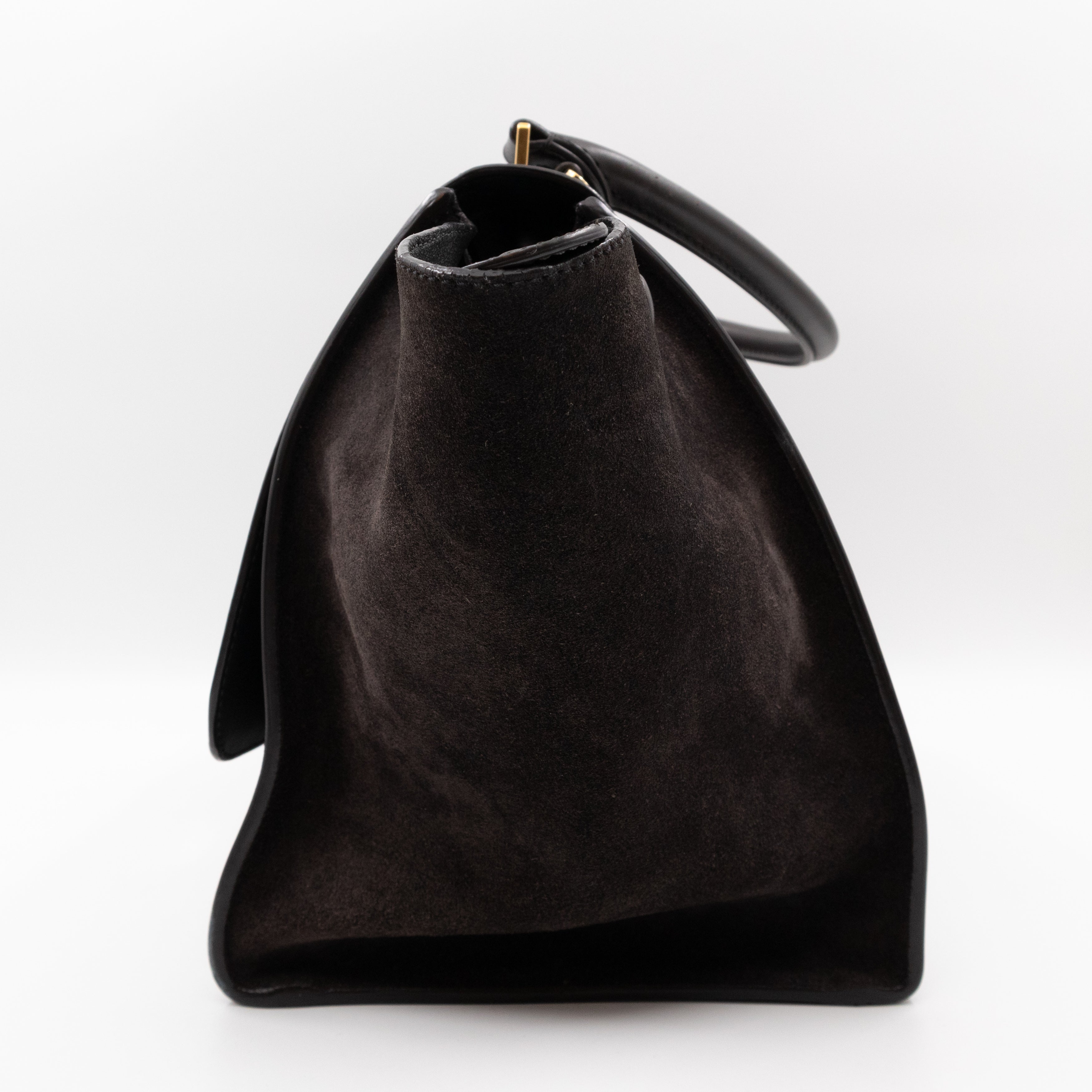 Trapeze Medium Brown & Black Leather