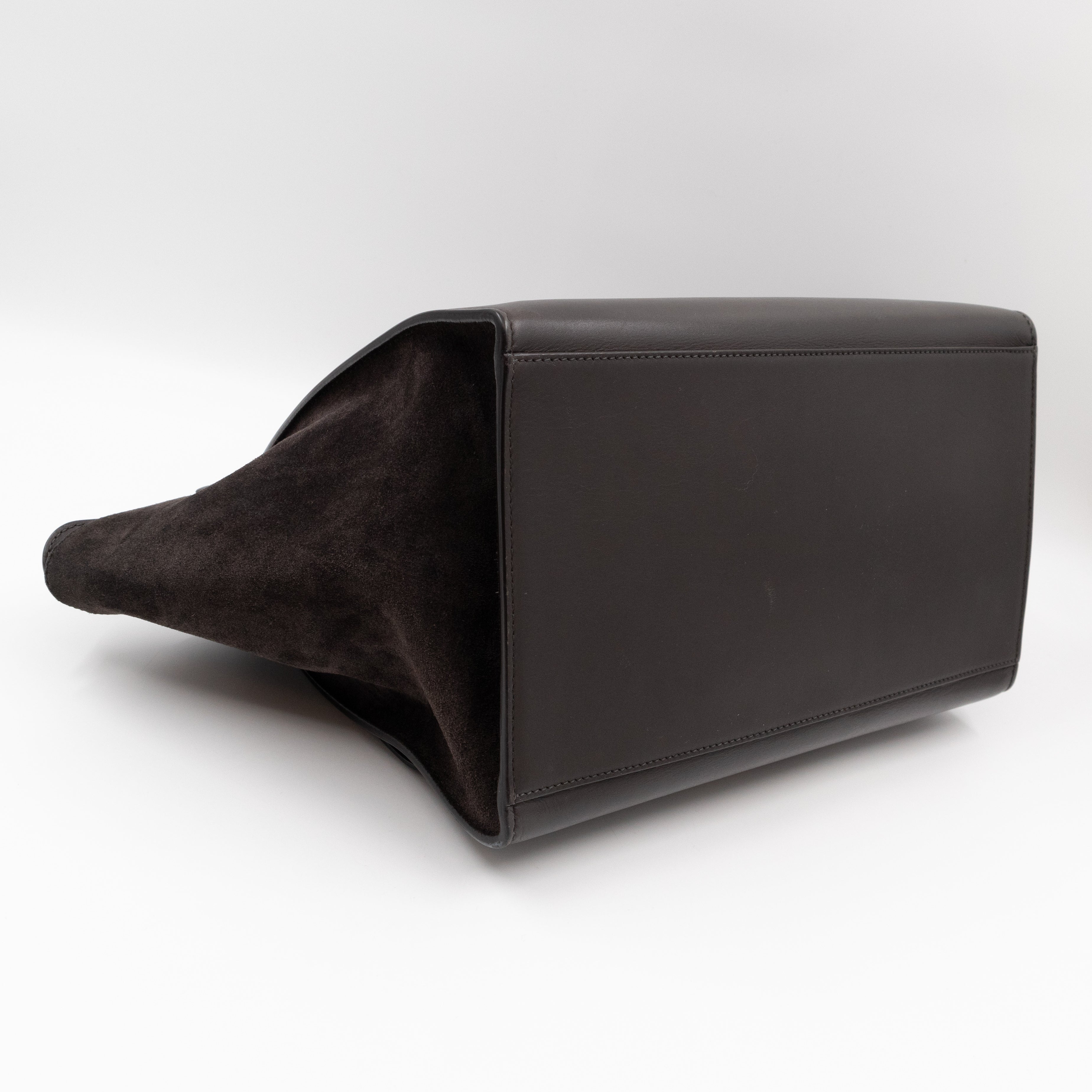 Trapeze Medium Brown & Black Leather