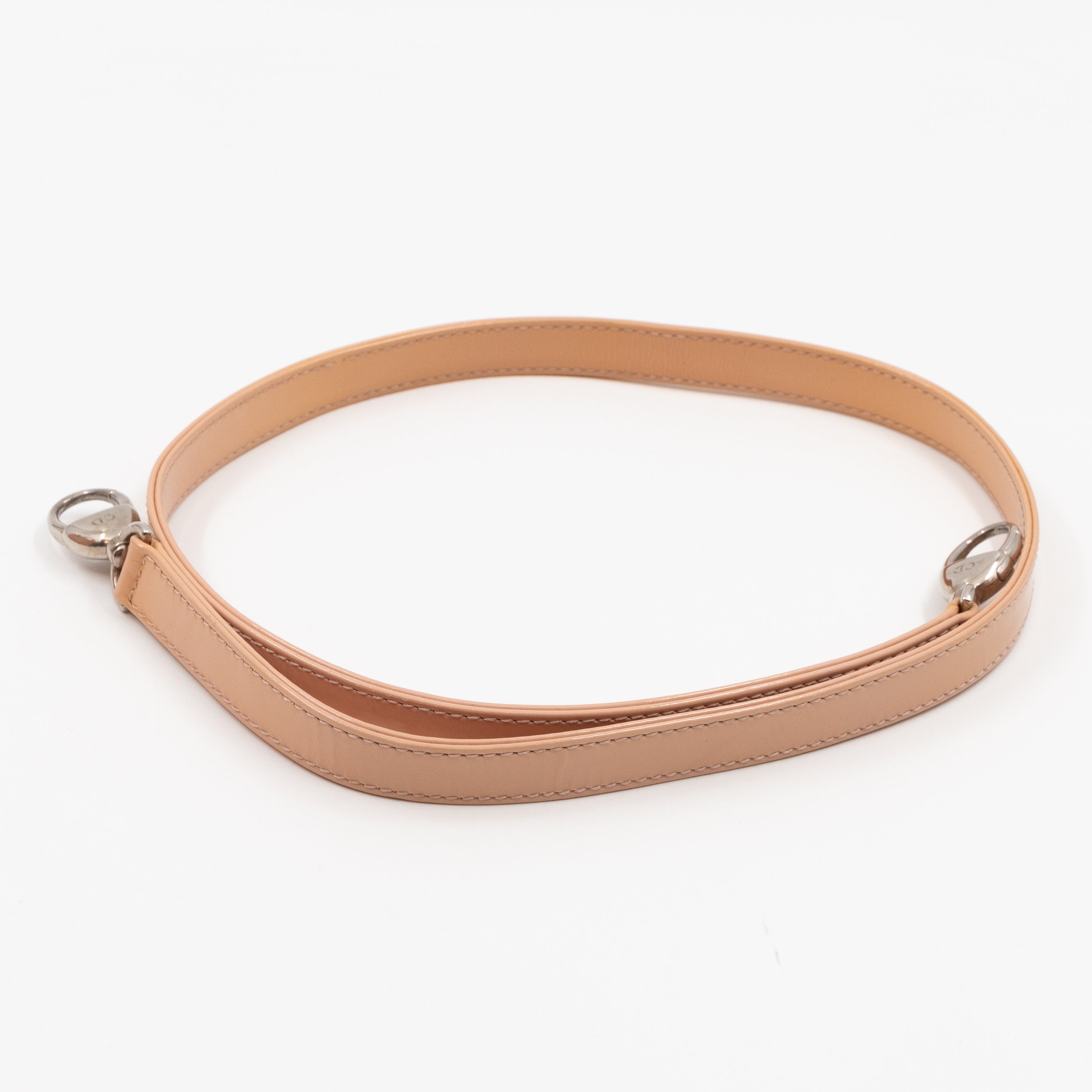 Lady Dior Medium Rose Beige Patent Leather