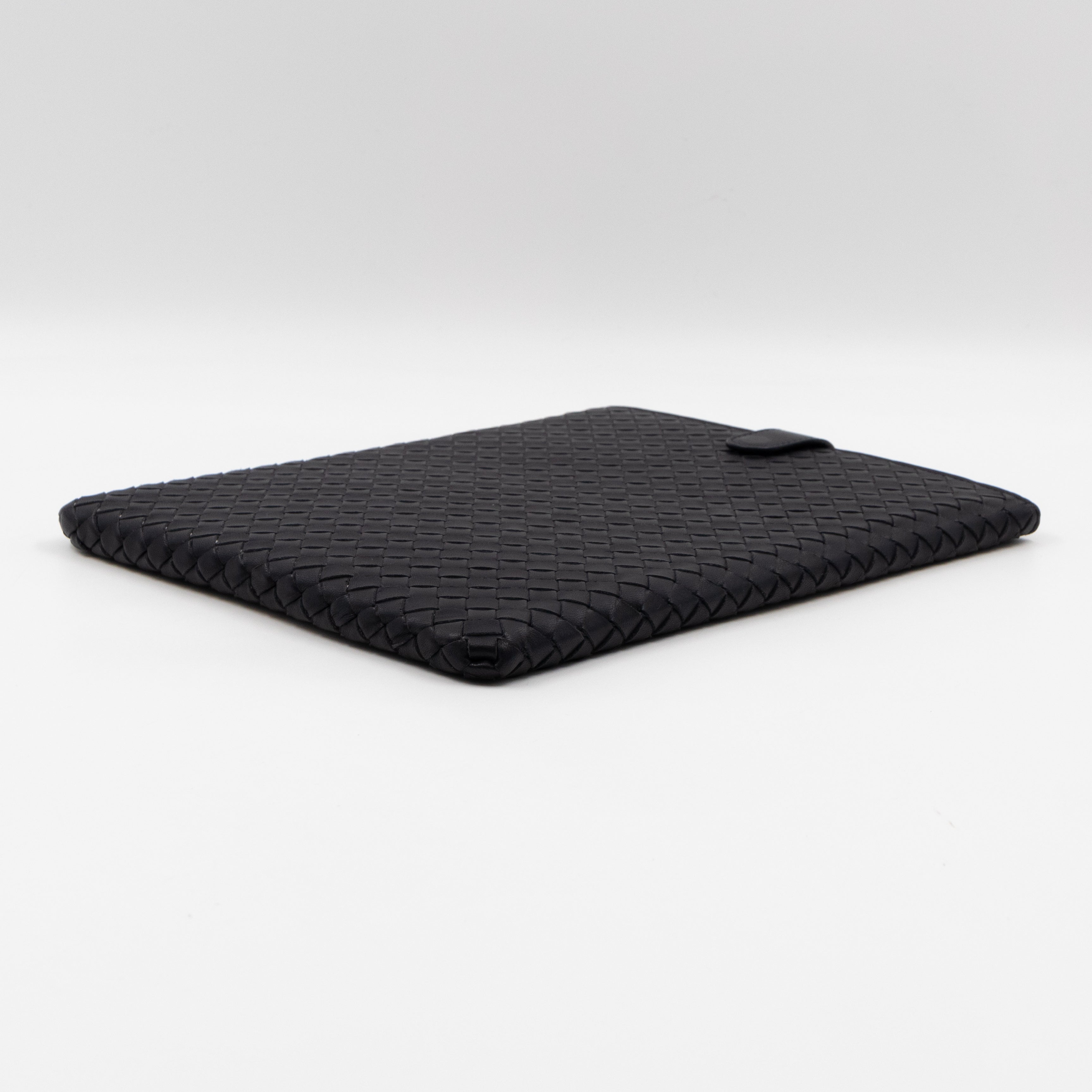 iPad Case Intrecciato Black Leather