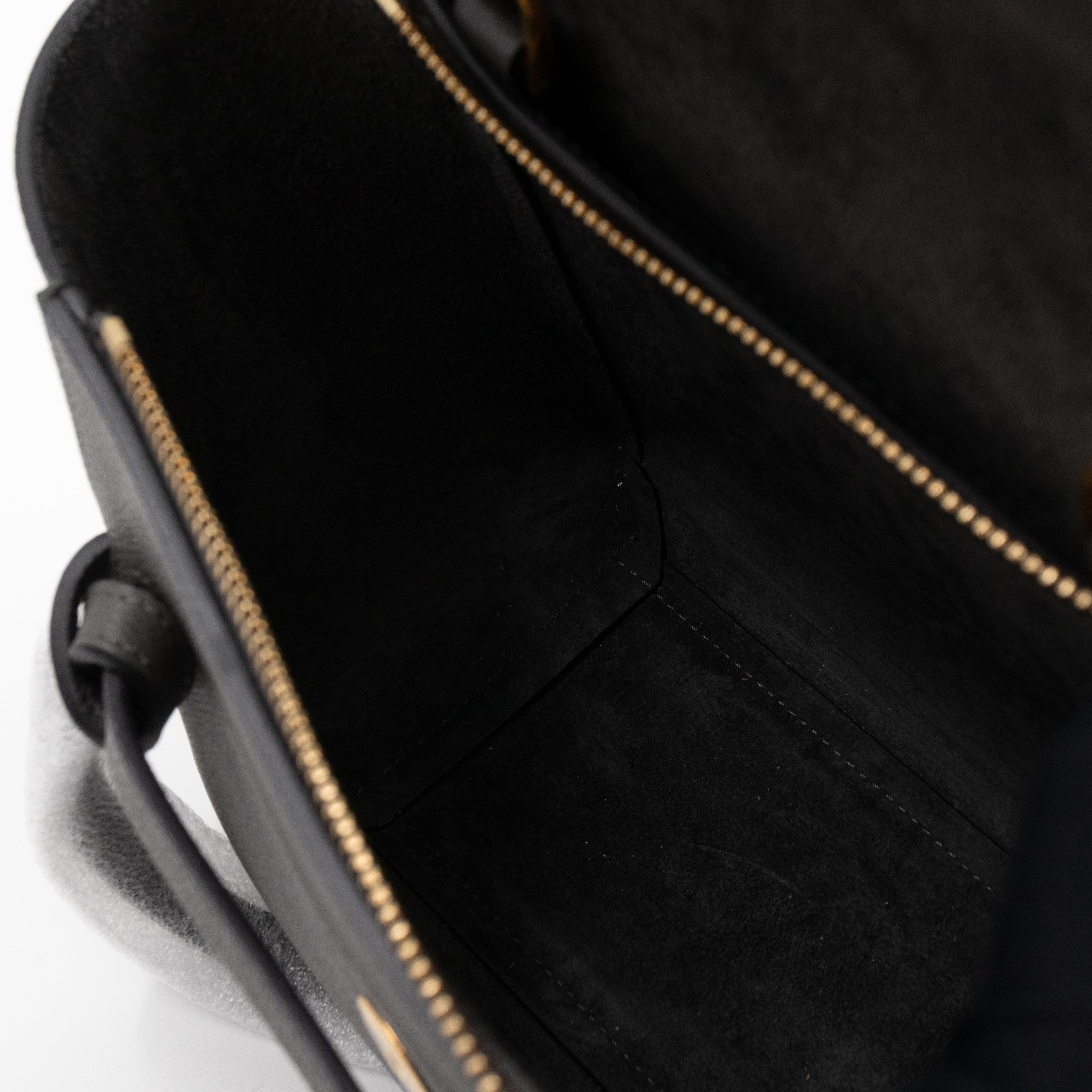 Nano Belt Bag Grey Grained Leather