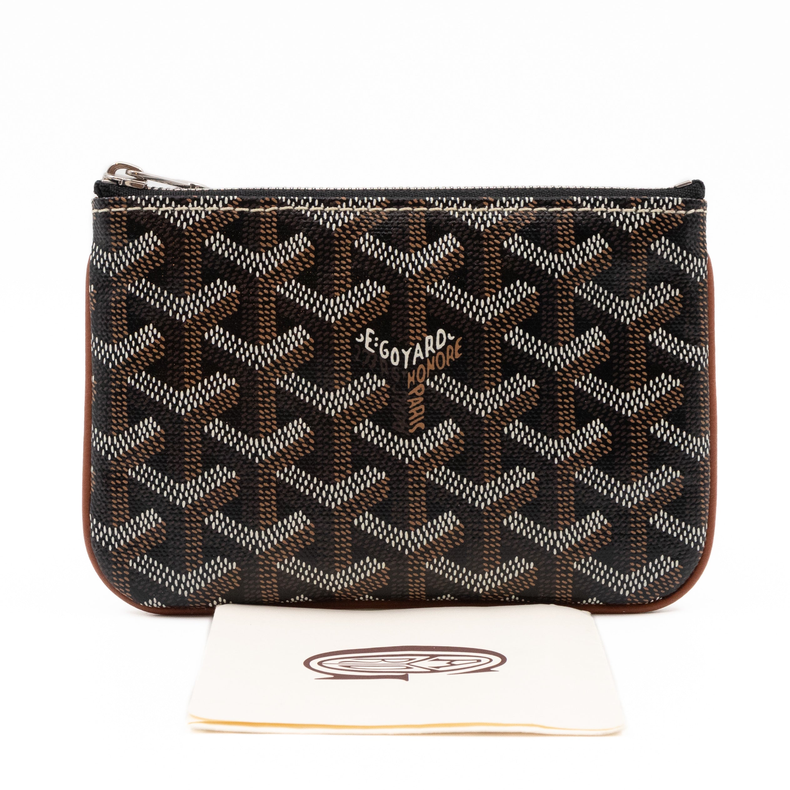 Senat Pouch Mini Goyardine Black & Tan