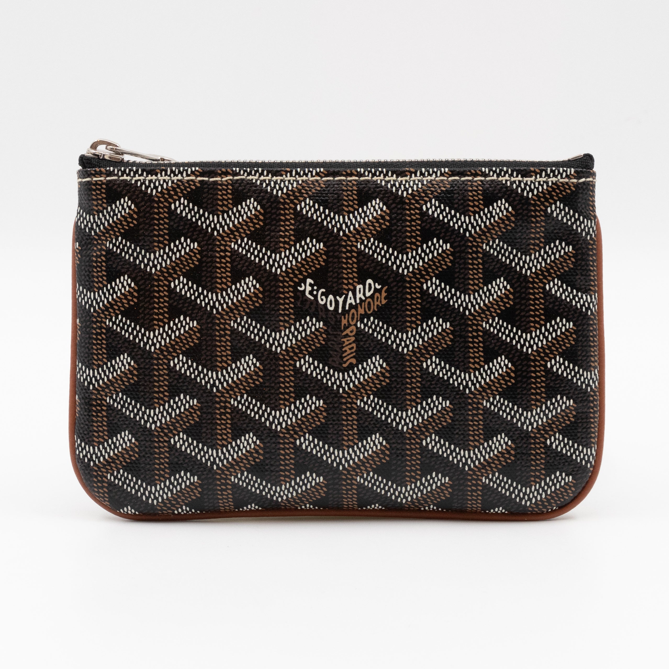 Senat Pouch Mini Goyardine Black & Tan