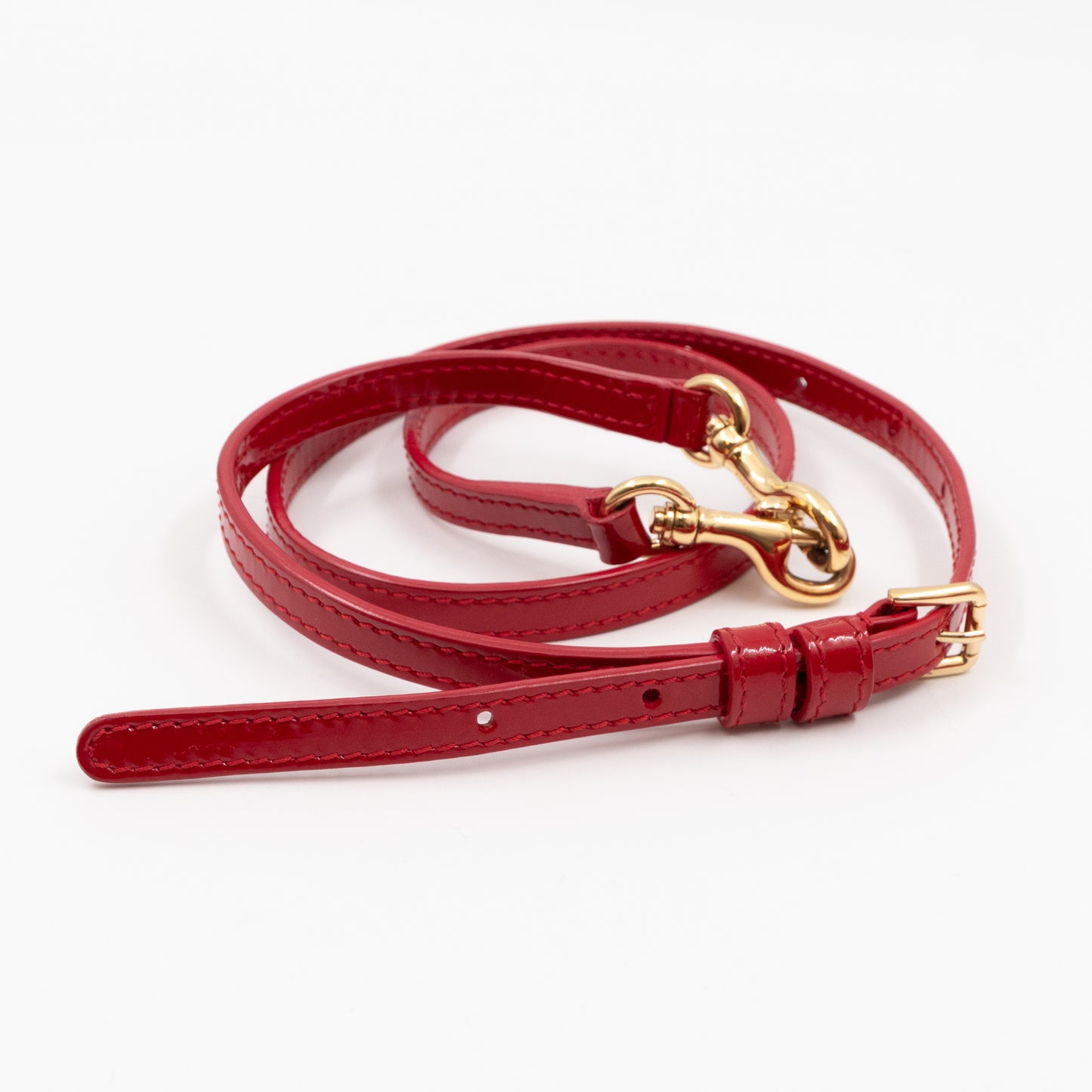 Sicily Micro Patent Leather Red