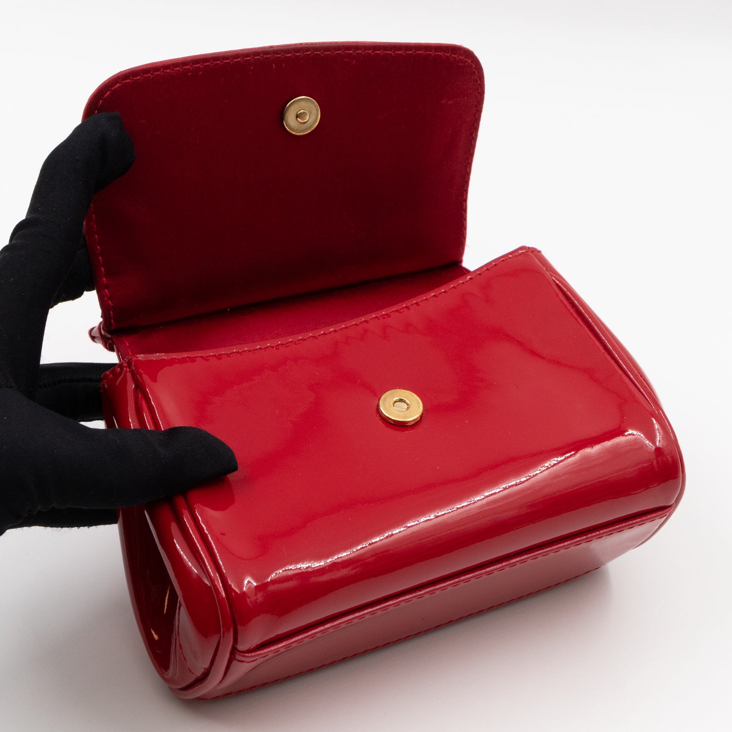 Sicily Micro Patent Leather Red