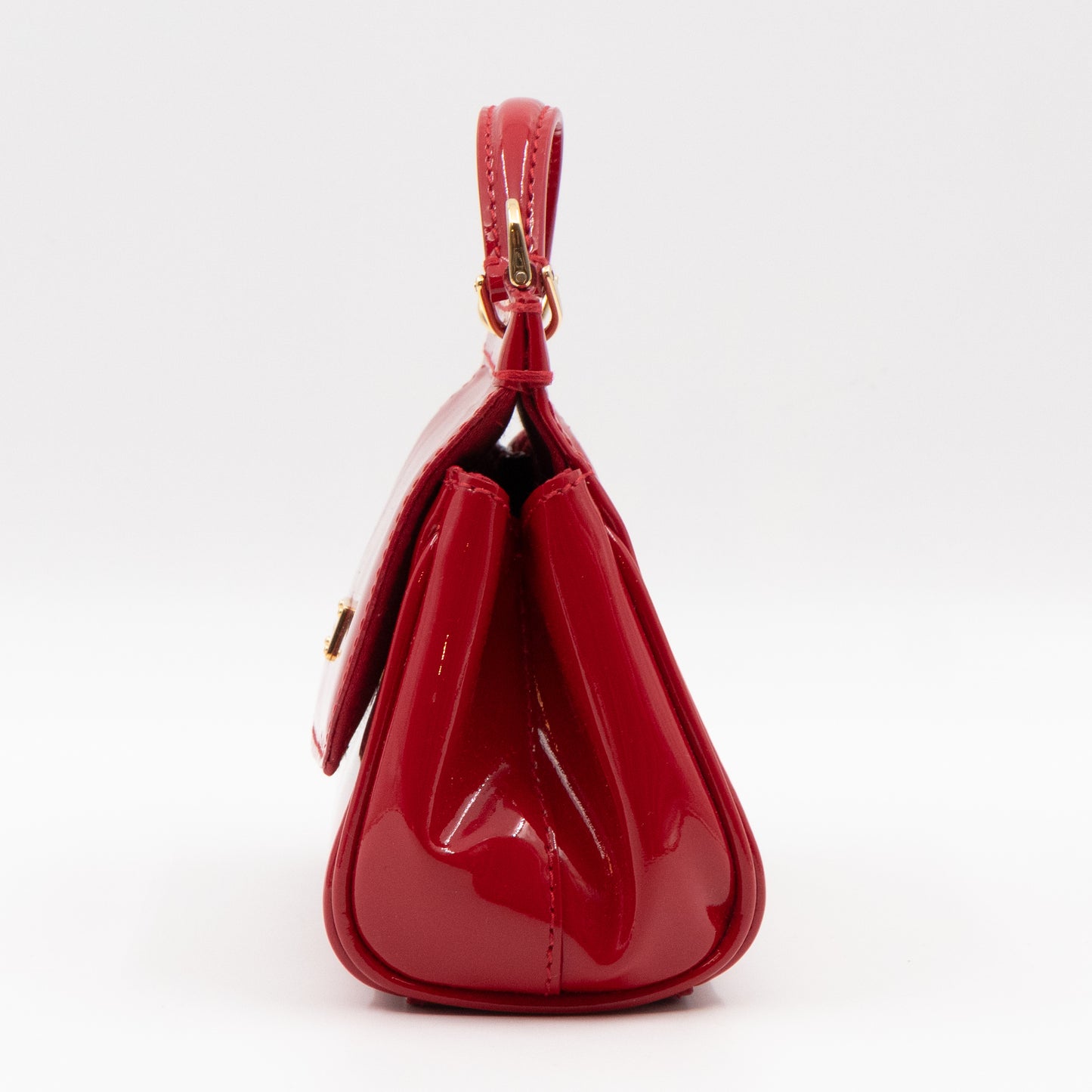Sicily Micro Patent Leather Red