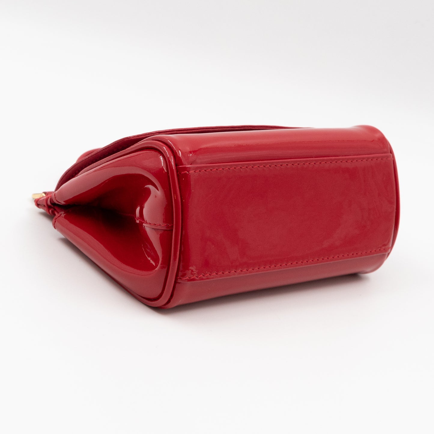 Sicily Micro Patent Leather Red
