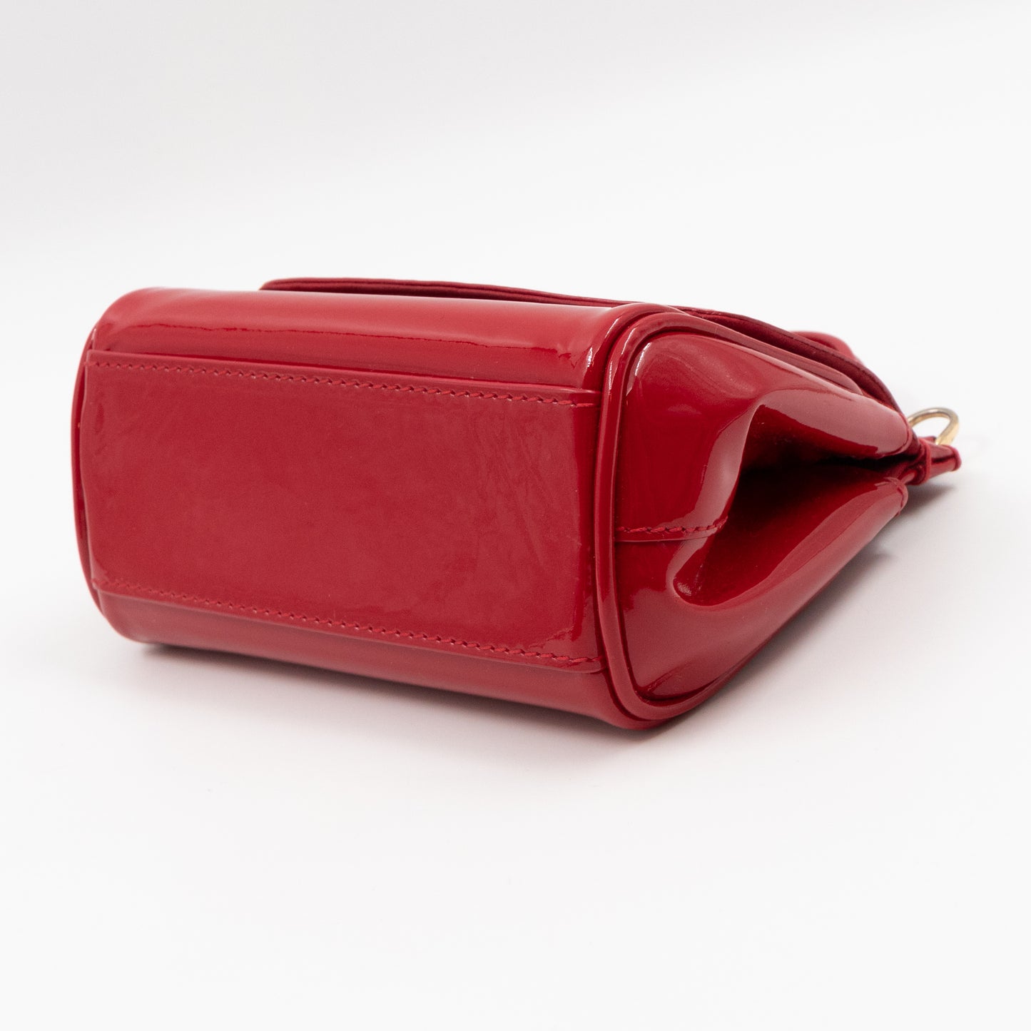Sicily Micro Patent Leather Red