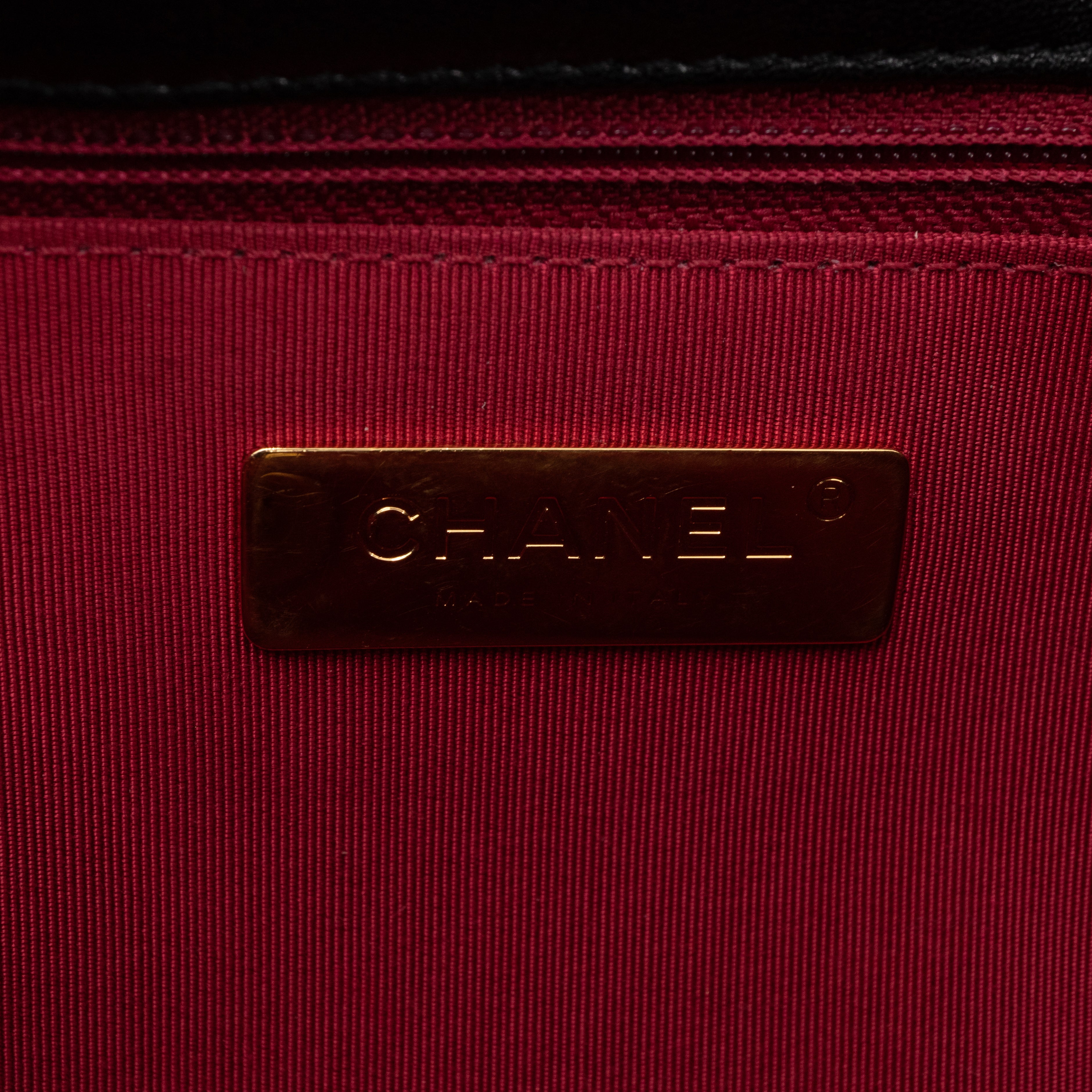 Chanel 19 Large Black Shiny Lambskin