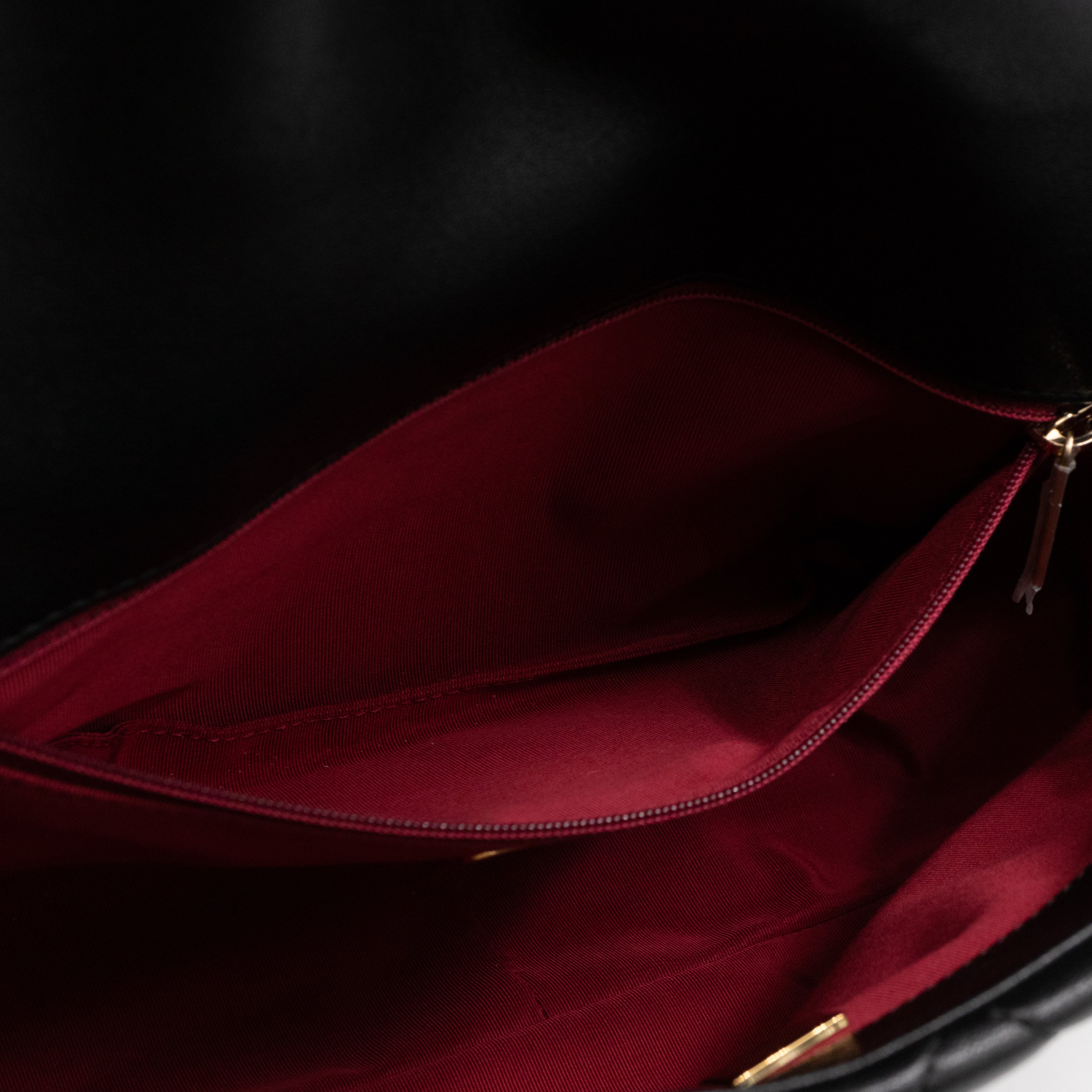 Chanel 19 Large Black Shiny Lambskin