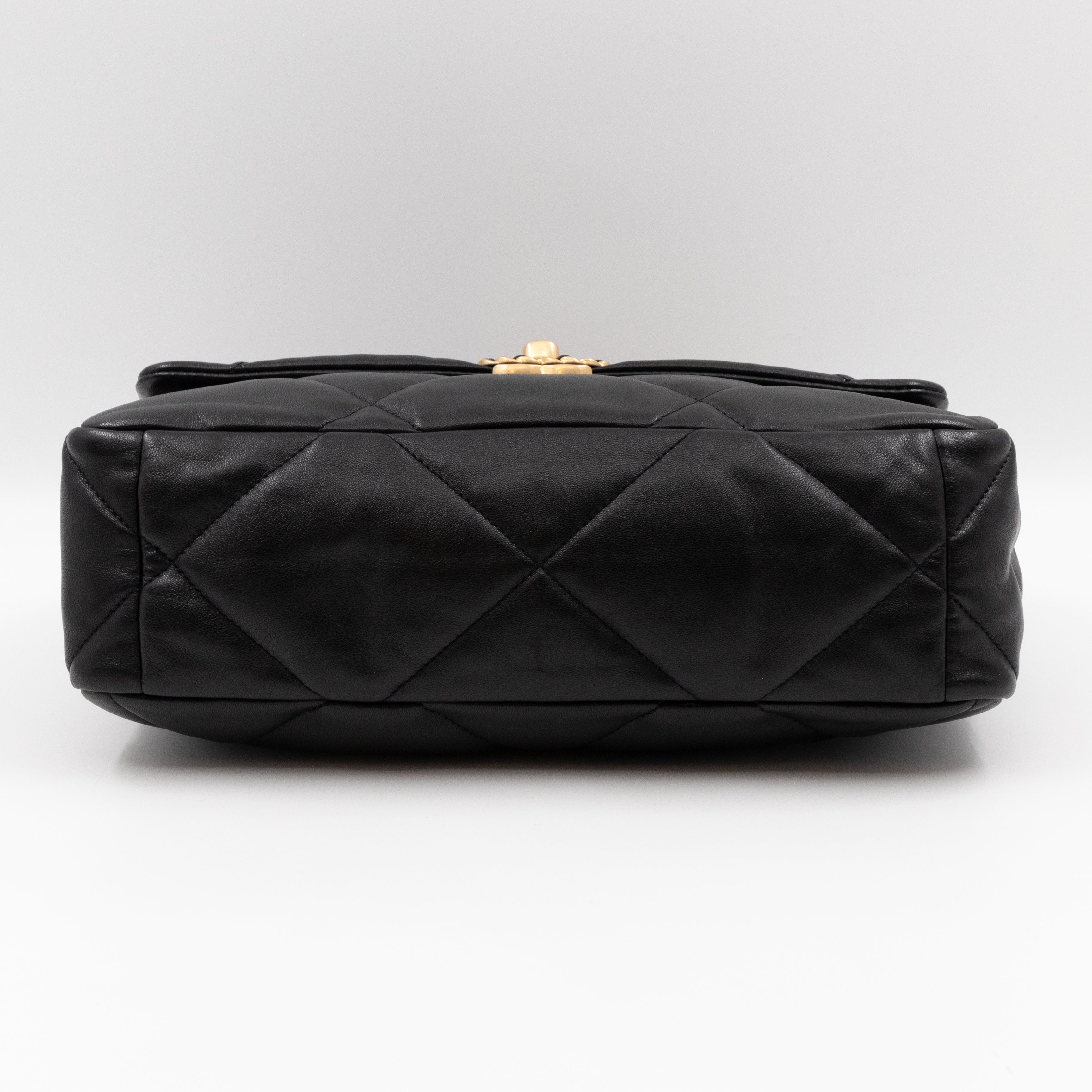 Chanel 19 Large Black Shiny Lambskin