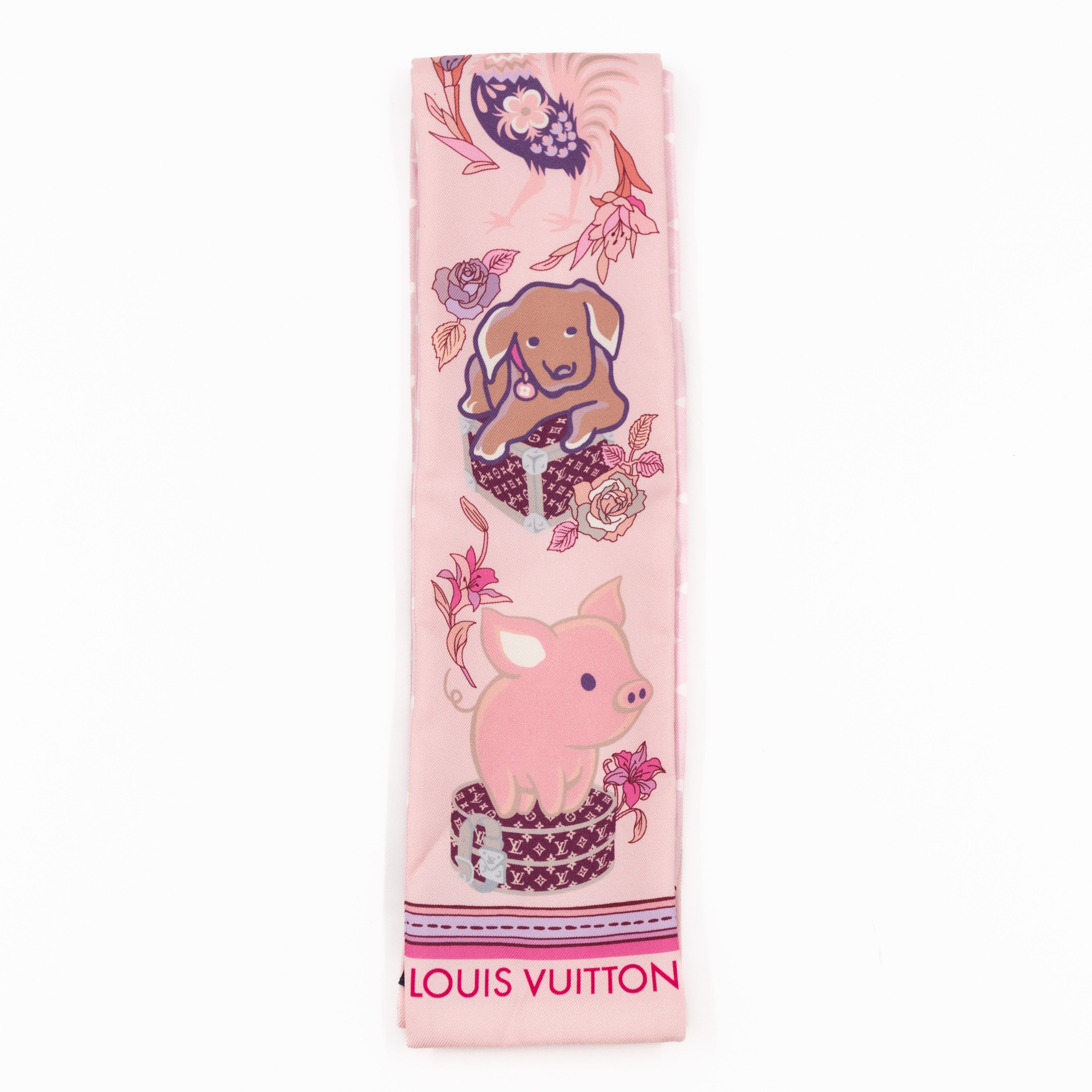 Superstition Bandeau Scarf Pink Silk