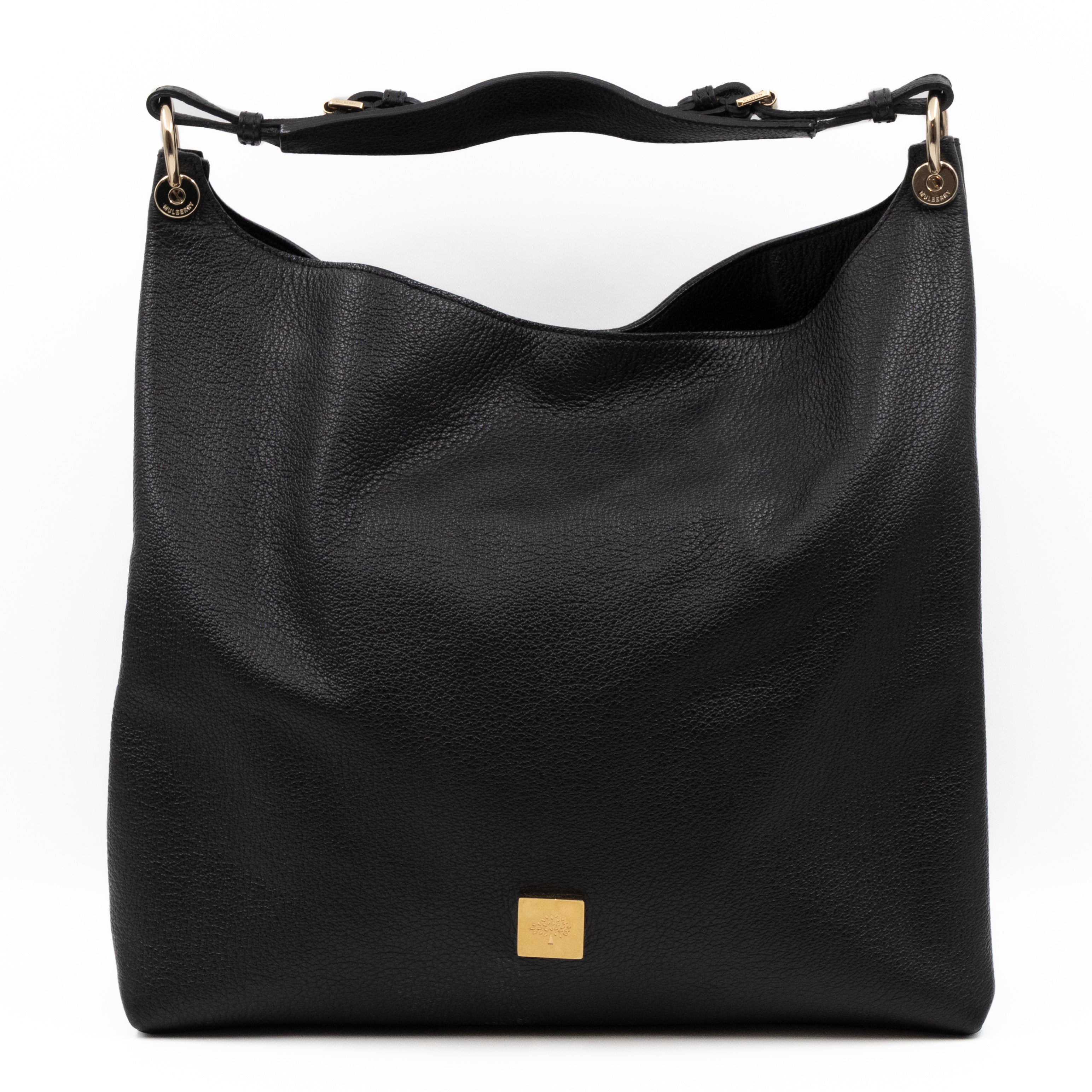 Freya Hobo Large Black Leather