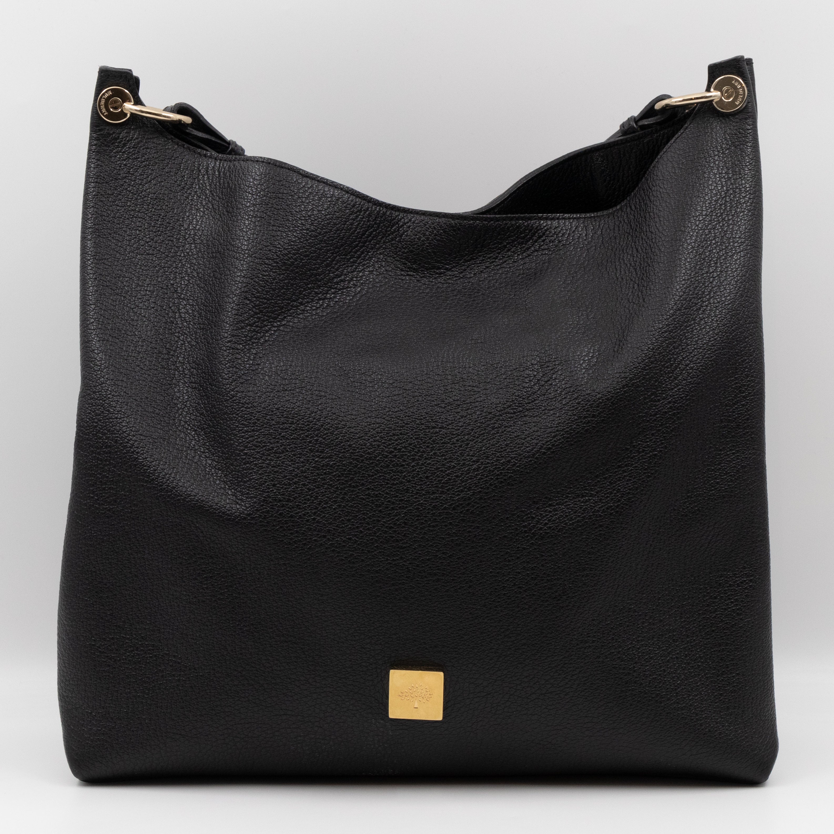 Freya Hobo Large Black Leather